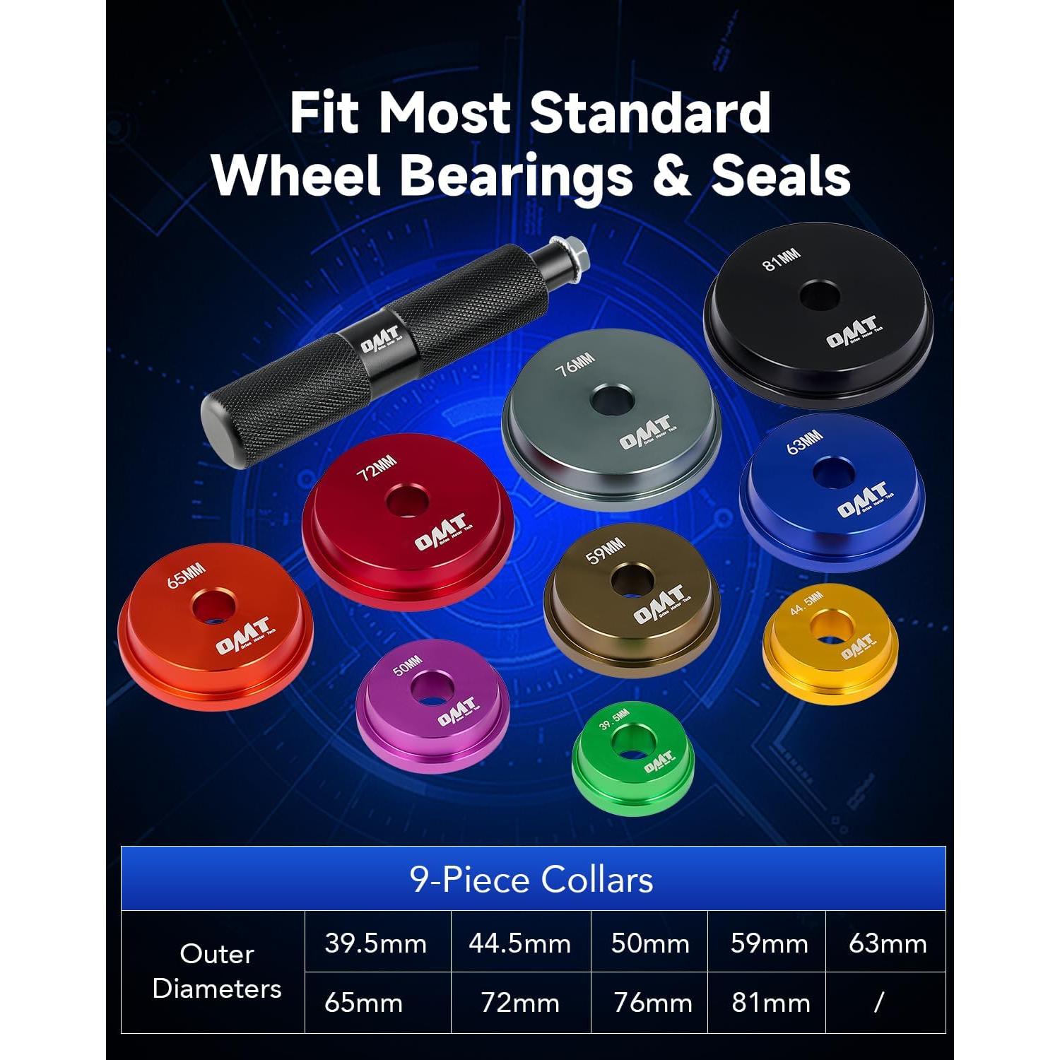 Kit de Prensa de Rodamientos Orion Motor Tech 10 Piezas