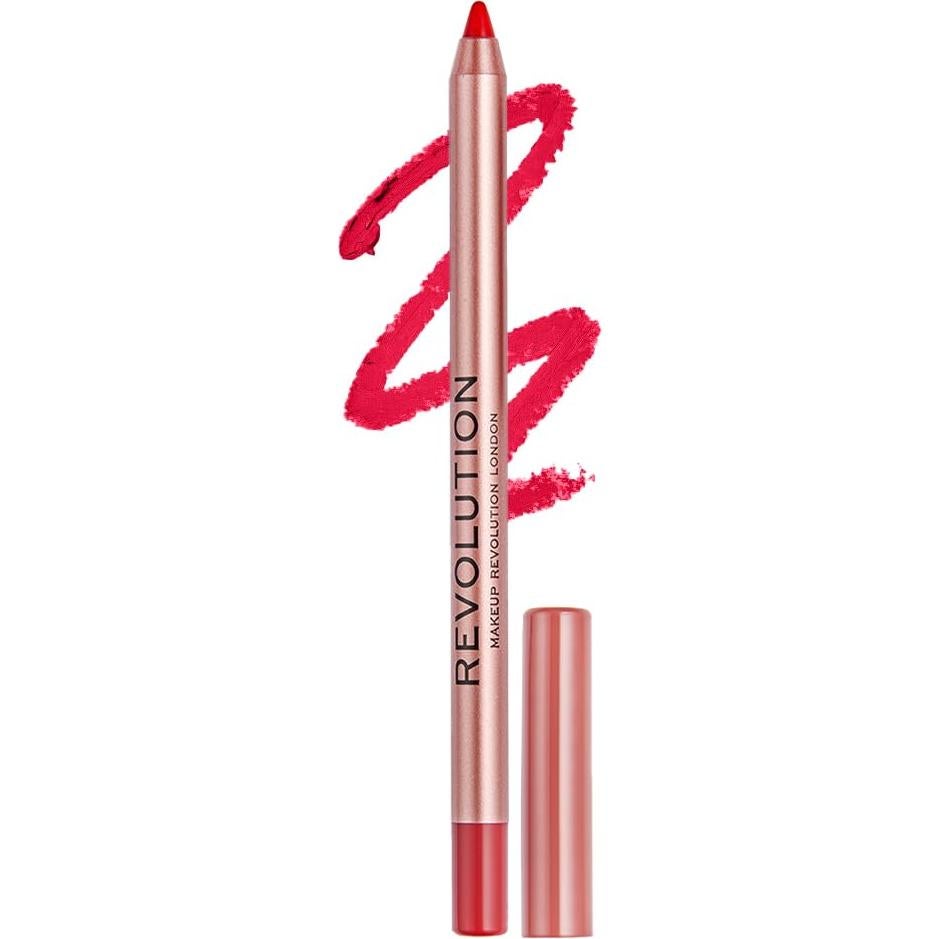 Lápiz de Labios Satin Kiss Makeup Revolution Rojo Rubí 9.92g