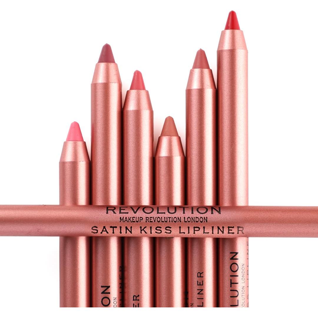 Lápiz de Labios Satin Kiss Makeup Revolution Rojo Rubí 9.92g