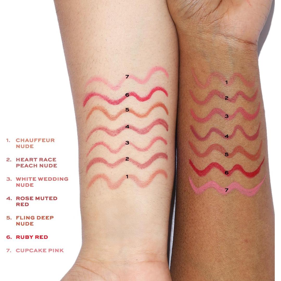 Lápiz de Labios Satin Kiss Makeup Revolution Rojo Rubí 9.92g