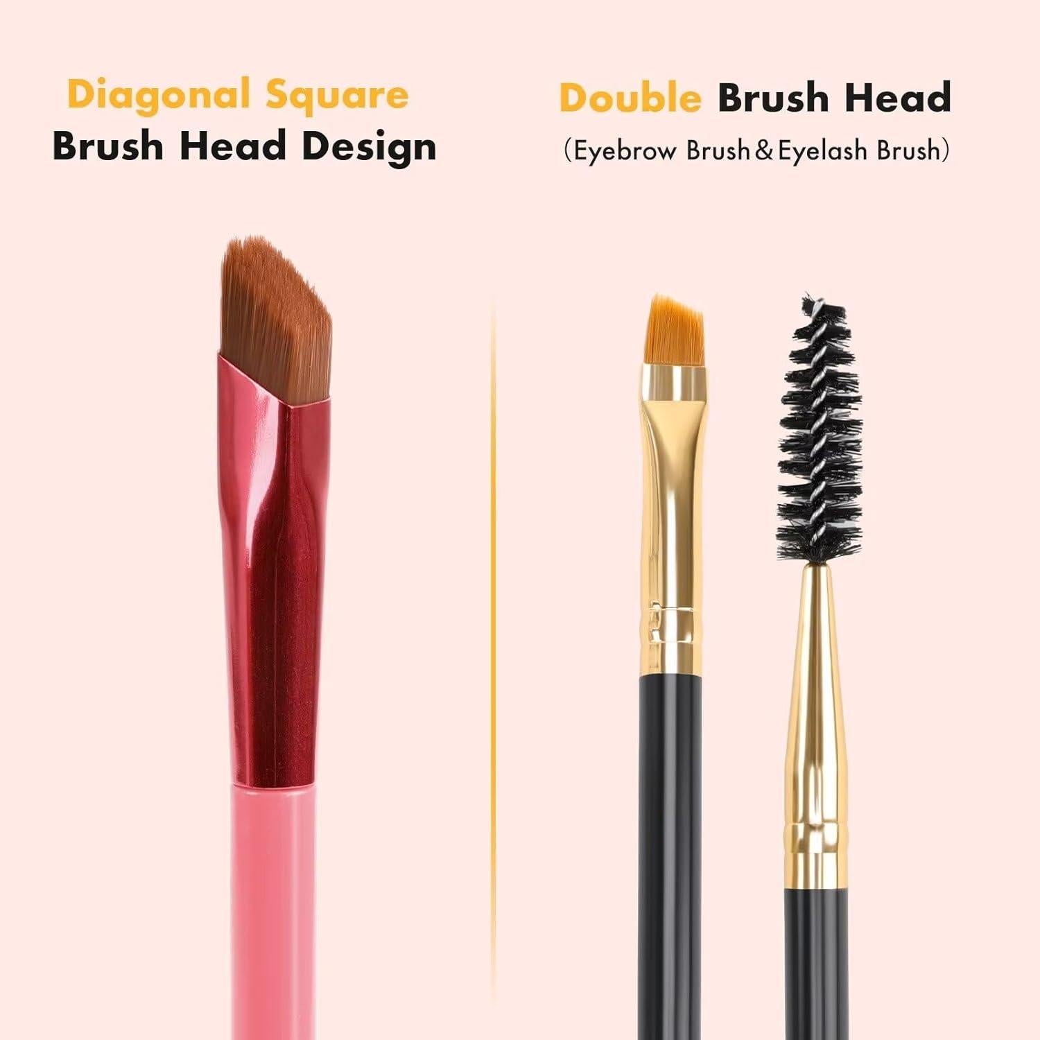 Kit de Gel para Cejas TOSOUATOP 3 en 1 Alto Pigmento #01 Ébano