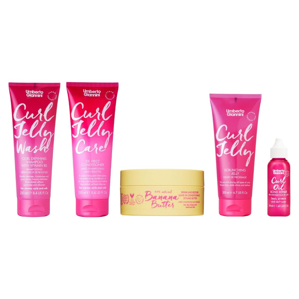 Kit para Cabello Rizado Umberto Giannini - Sin Frizz y Rizos Definidos