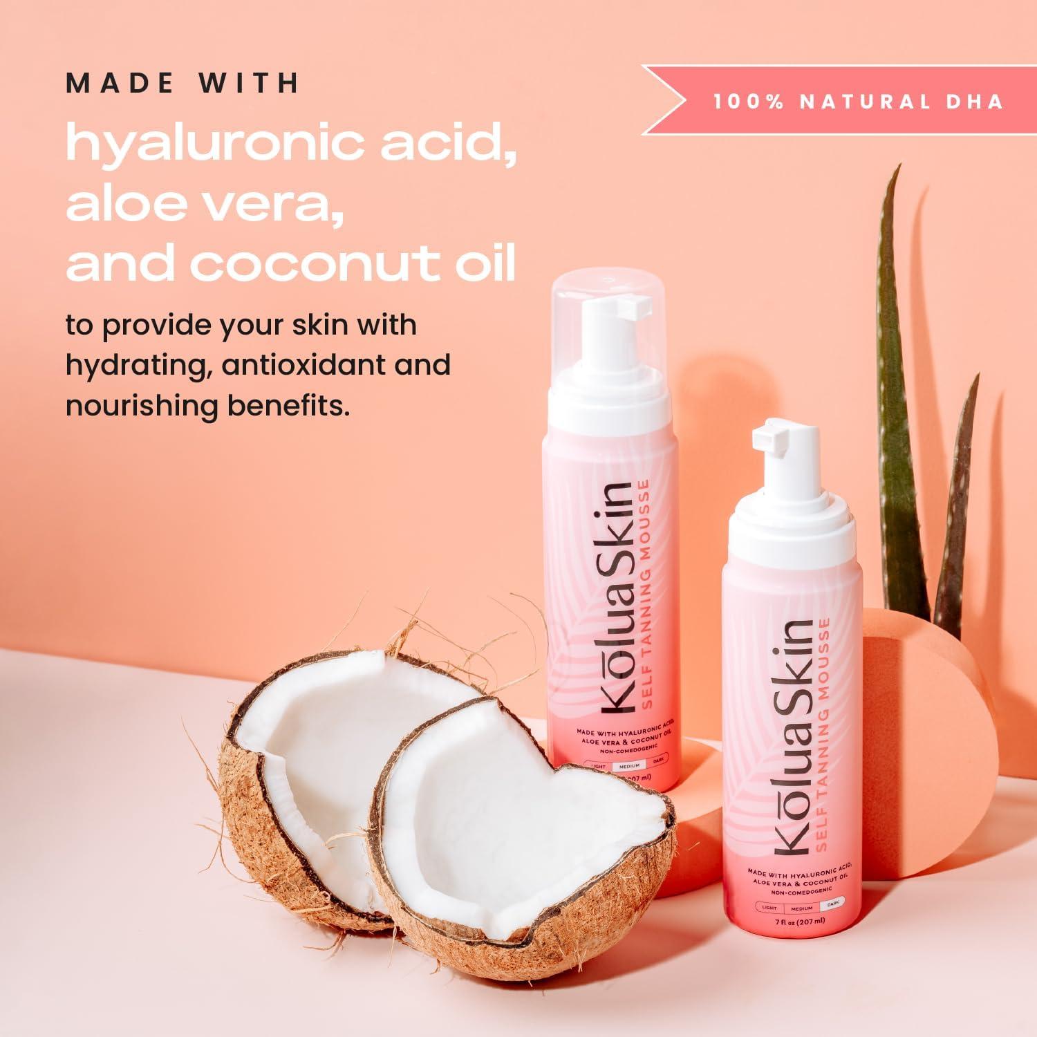 Mousse Autobronceador Oscuro KoluaSkin 198g - Bronceado Natural