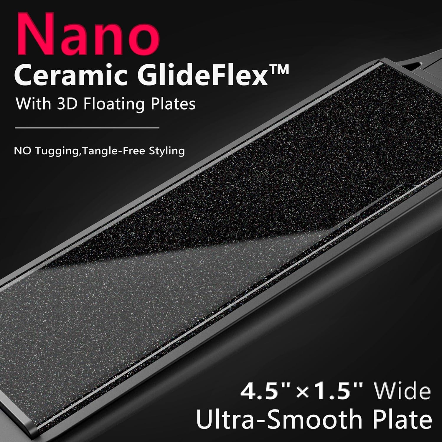 Plancha de Pelo Cerámica HeirPro 3D 15 Temperaturas 3.81cm