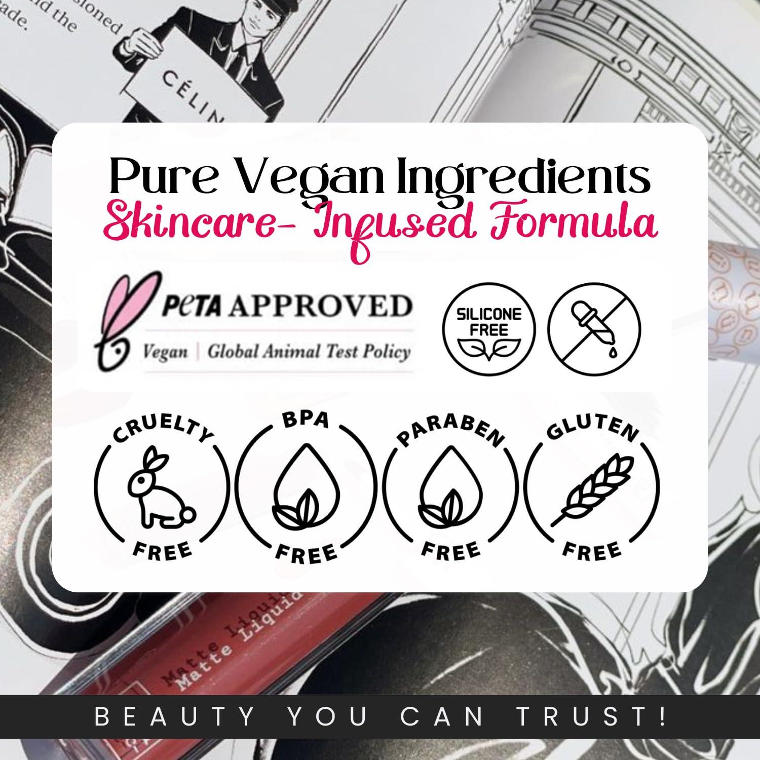 Labial Líquido Mate M2U NYC Sangre - 17H de Duración