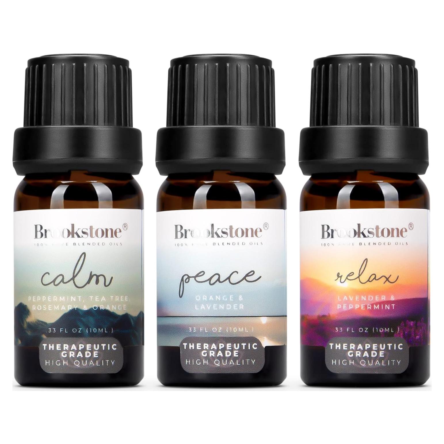 Set de Aceites Esenciales Orgánicos Brookstone para Dormir - 3x10ml