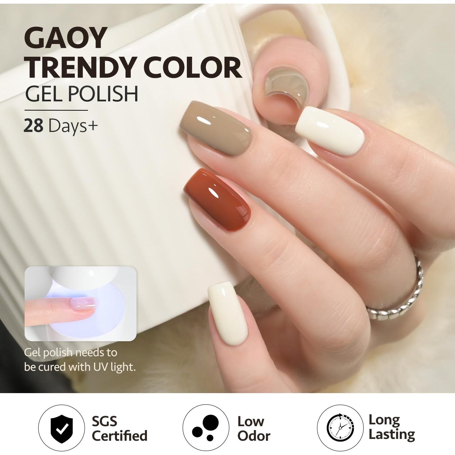 Kit de Esmalte de Uñas en Gel GAOY 23 Piezas - Colores Variados