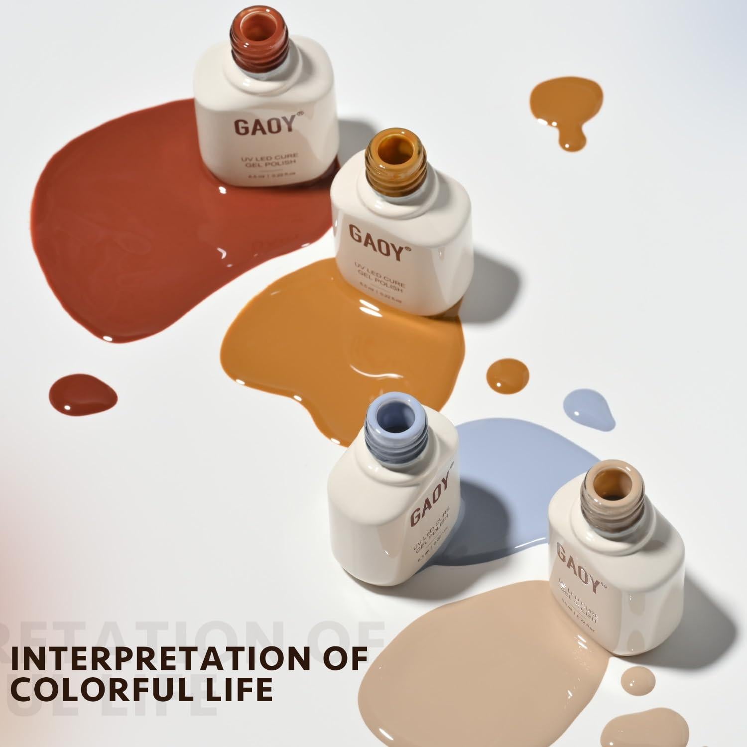 Kit de Esmalte de Uñas en Gel GAOY 23 Piezas - Colores Variados