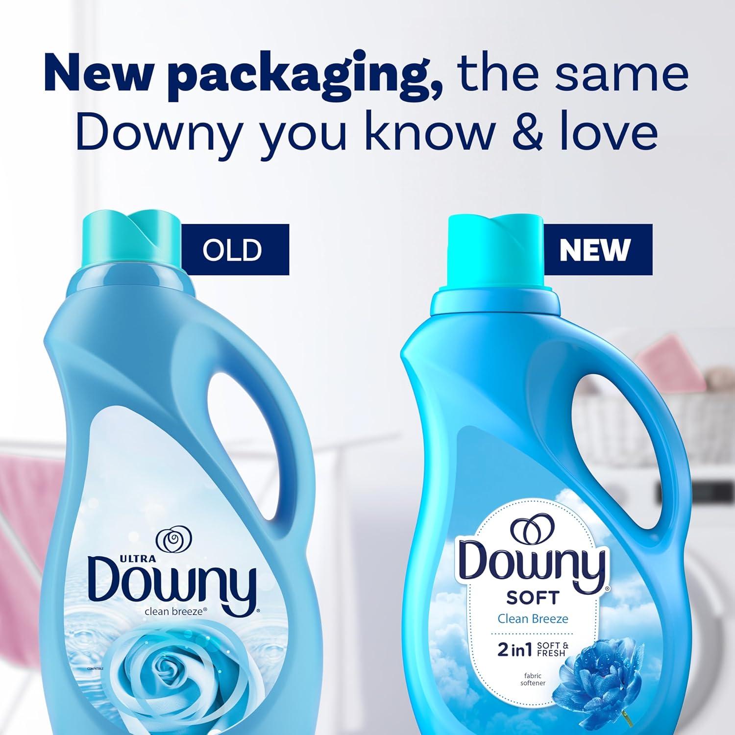 Suavizante de Tela Líquido Downy Brisa Limpia 1.3 L - 60 Lavados