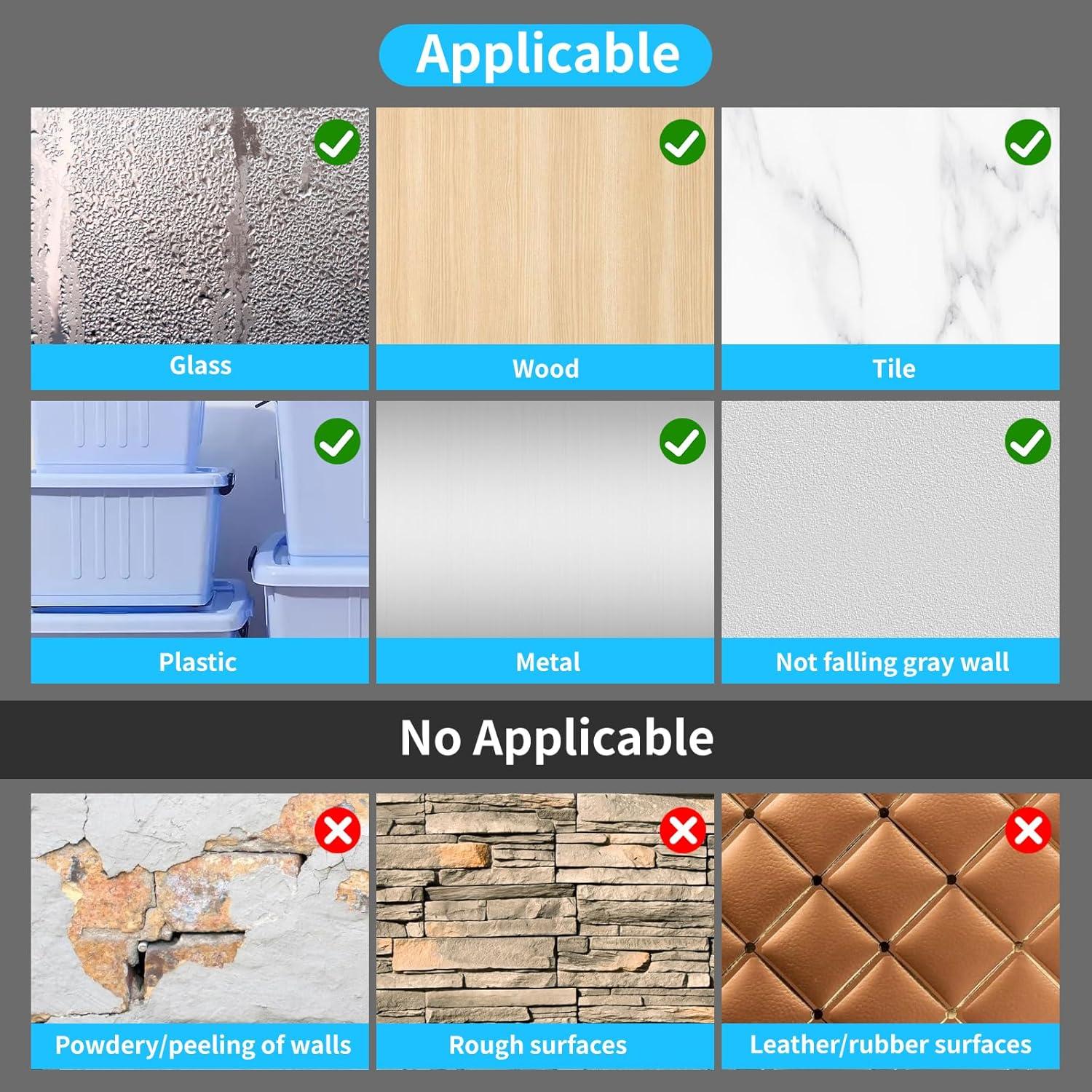 Ganchos Adhesivos Reutilizables Vivinin 30 Piezas 15kg