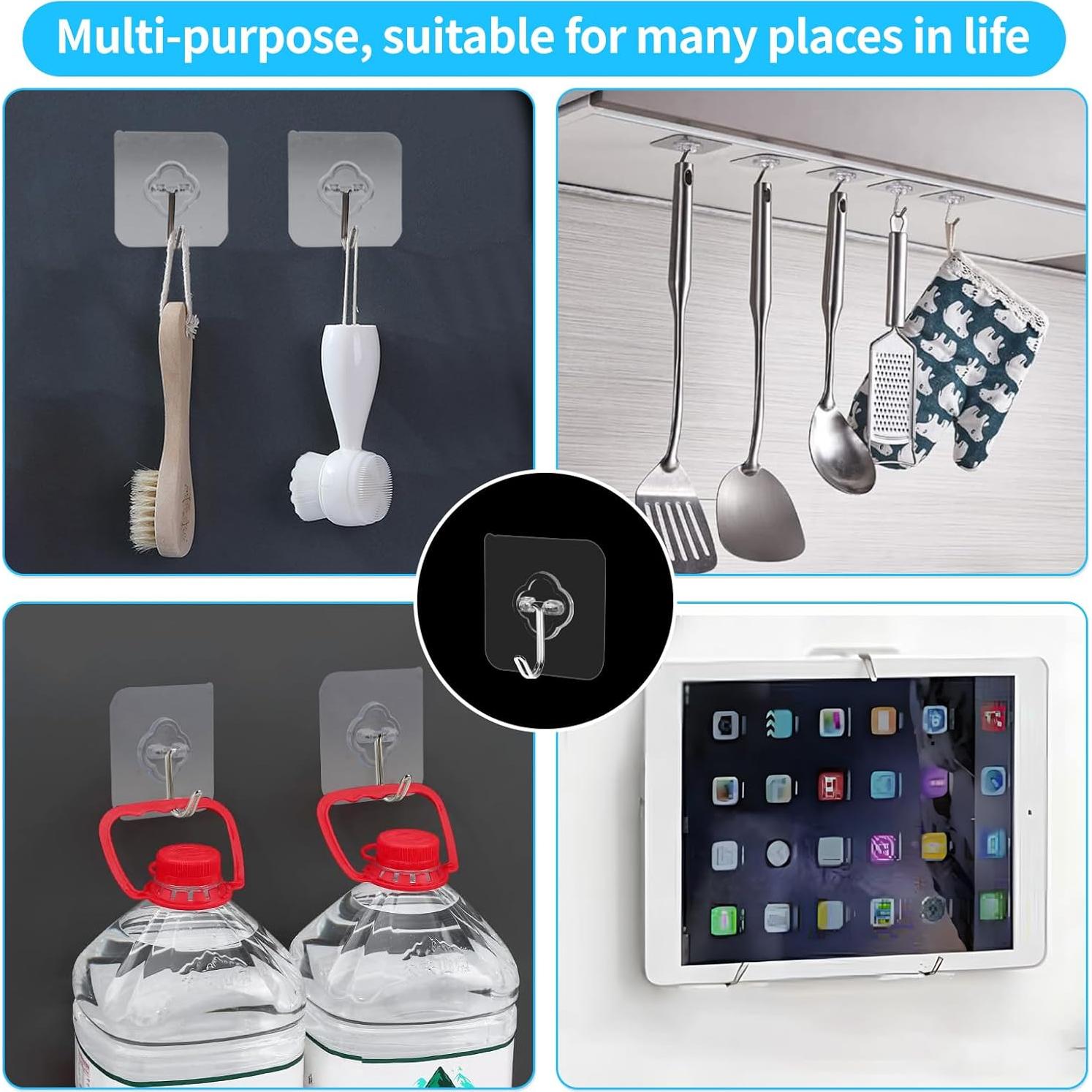 Ganchos Adhesivos Reutilizables Vivinin 30 Piezas 15kg