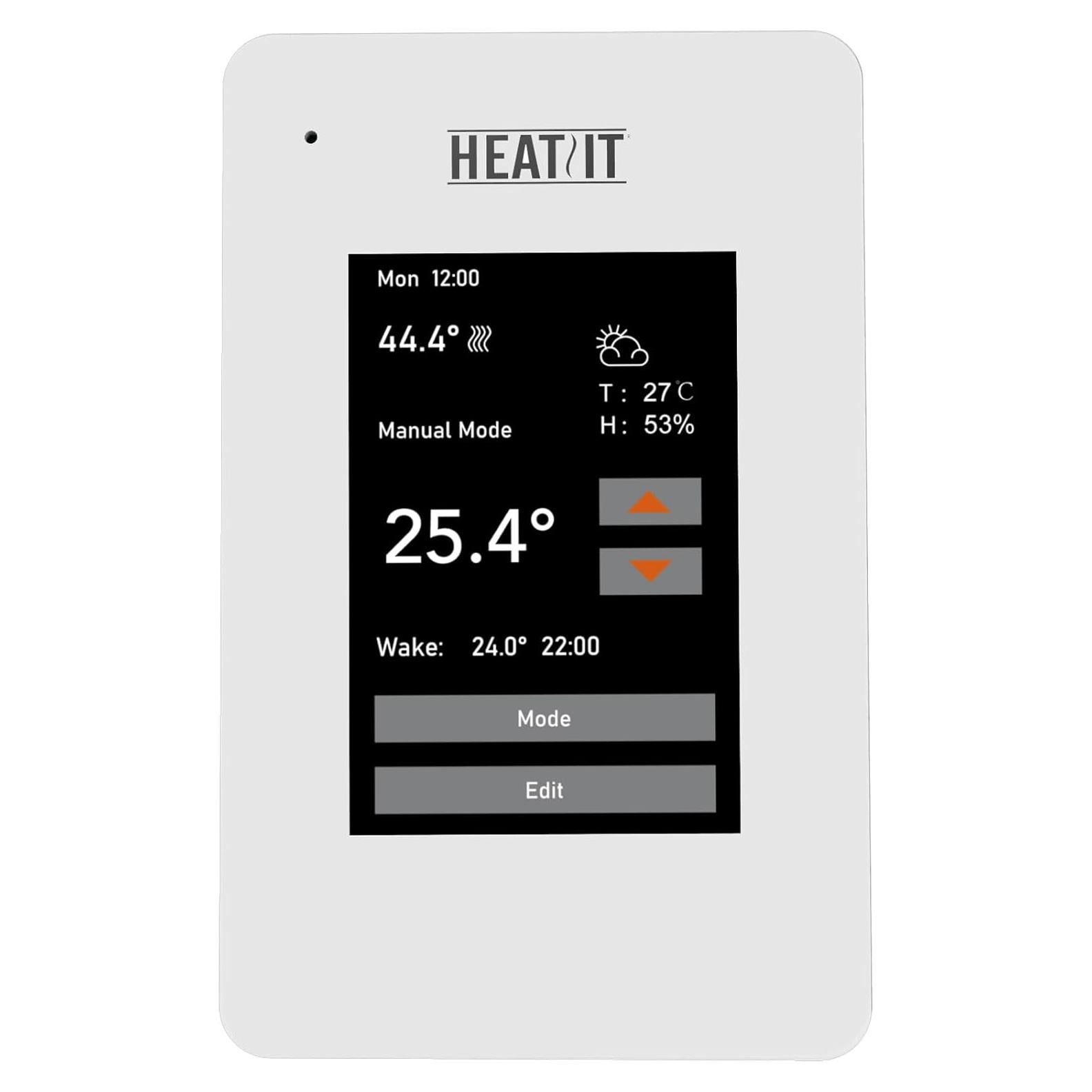 Termostato Programable Táctil HEATIT ET-7A 240V con Control de Voz