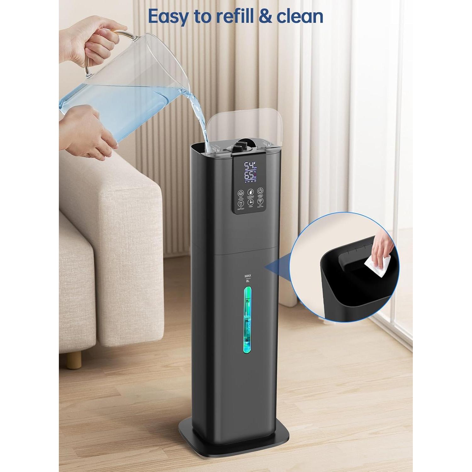 Humidificador Inteligente Hiswelle H786 8L Control Remoto