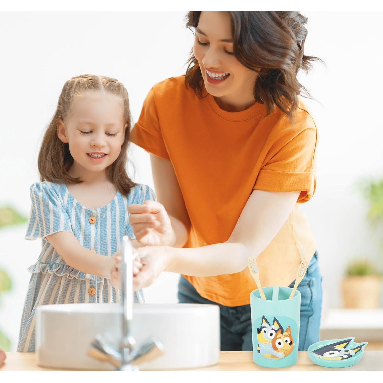 Soporte para Cepillos de Dientes Jay Franco Bluey - Resina Azul