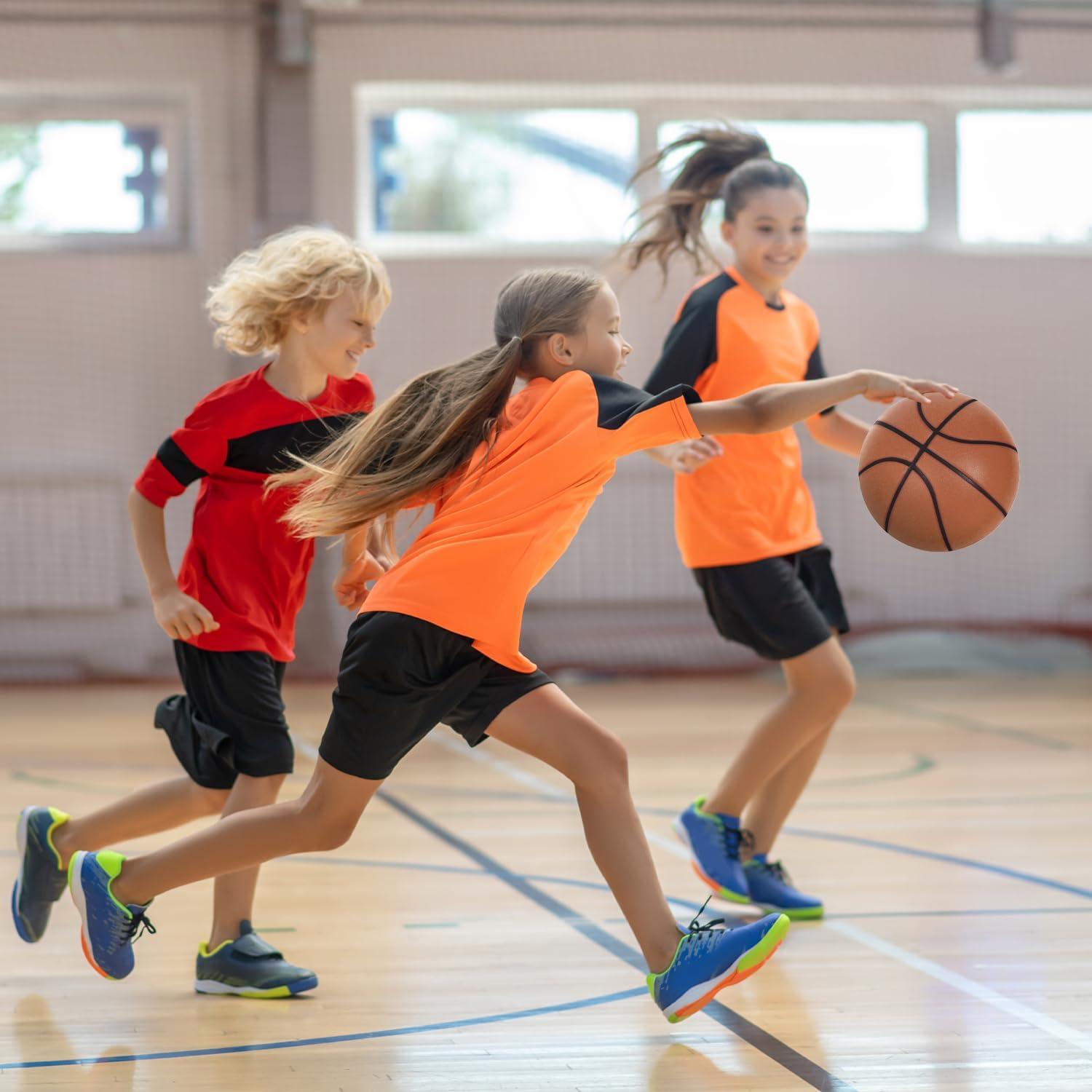 Balón de Baloncesto Silencioso LGGbaodan 24 cm Alta Elasticidad