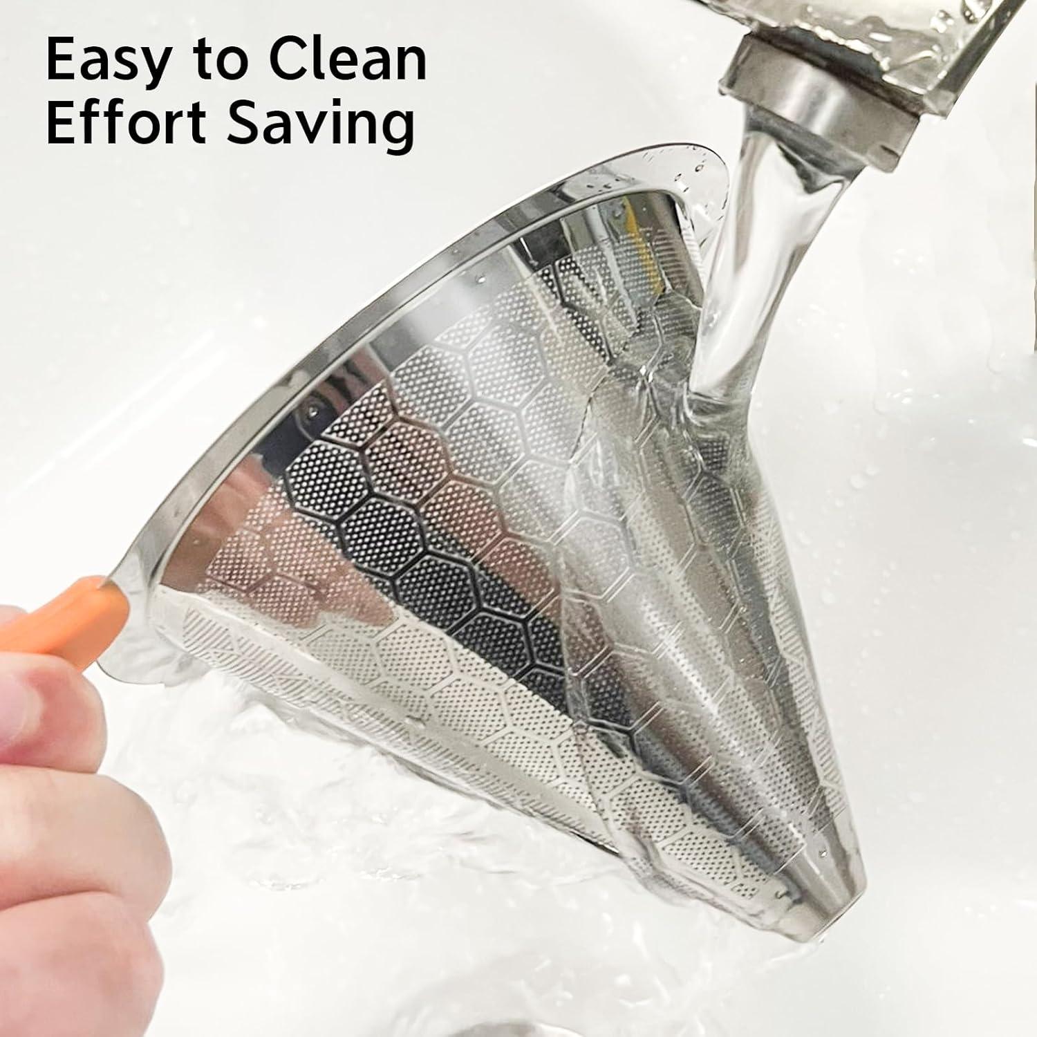 Goteador de Café Reutilizable X-VESOLJE Doble Capa 1-2 Tazas