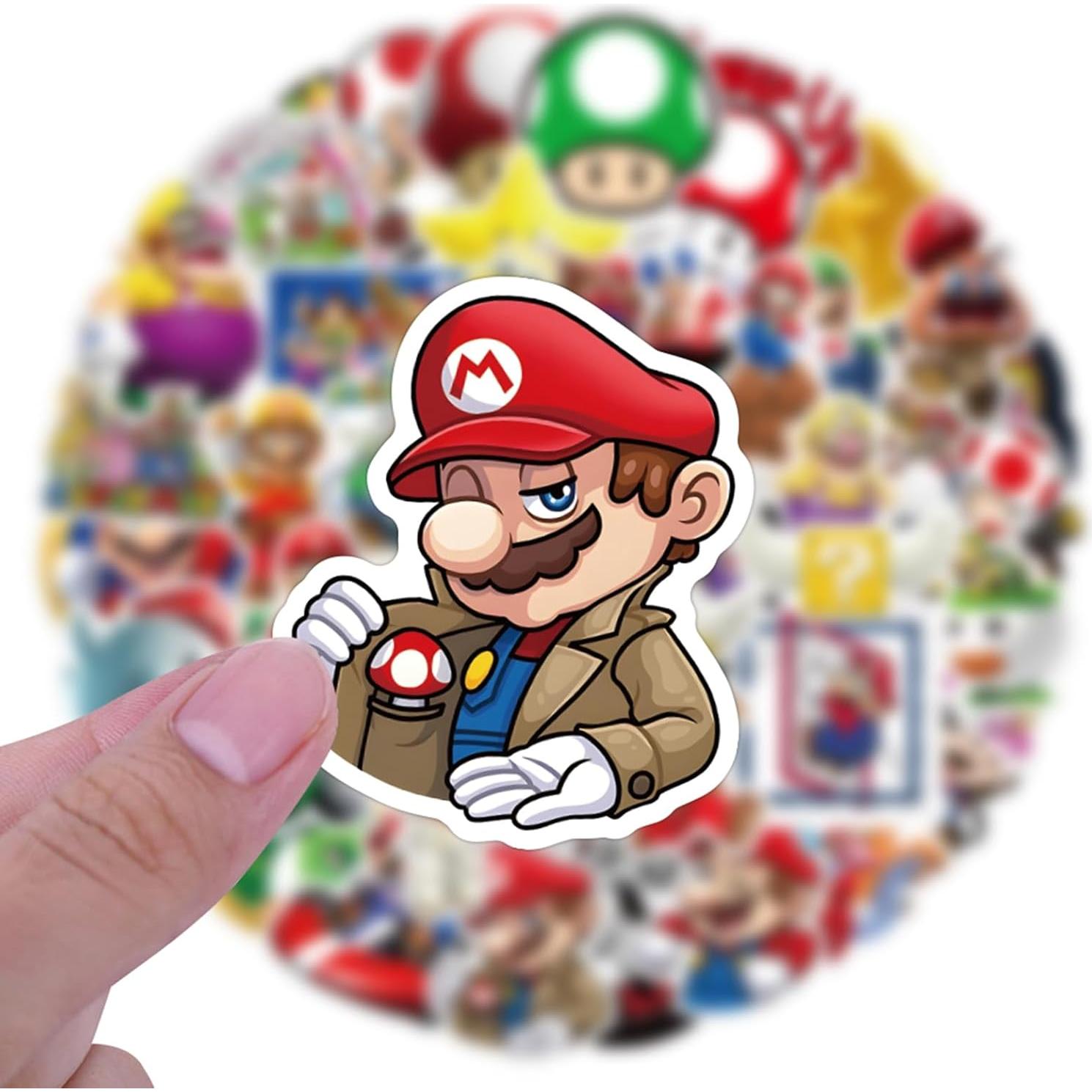 Stickers de Vinilo LTZSTONE Mario - 52 Piezas Impermeables