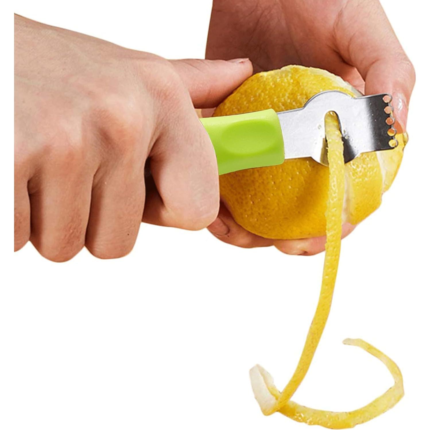 Juego de 3 herramientas de cocina Qusmeiyici - Rallador y pelador de cítricos