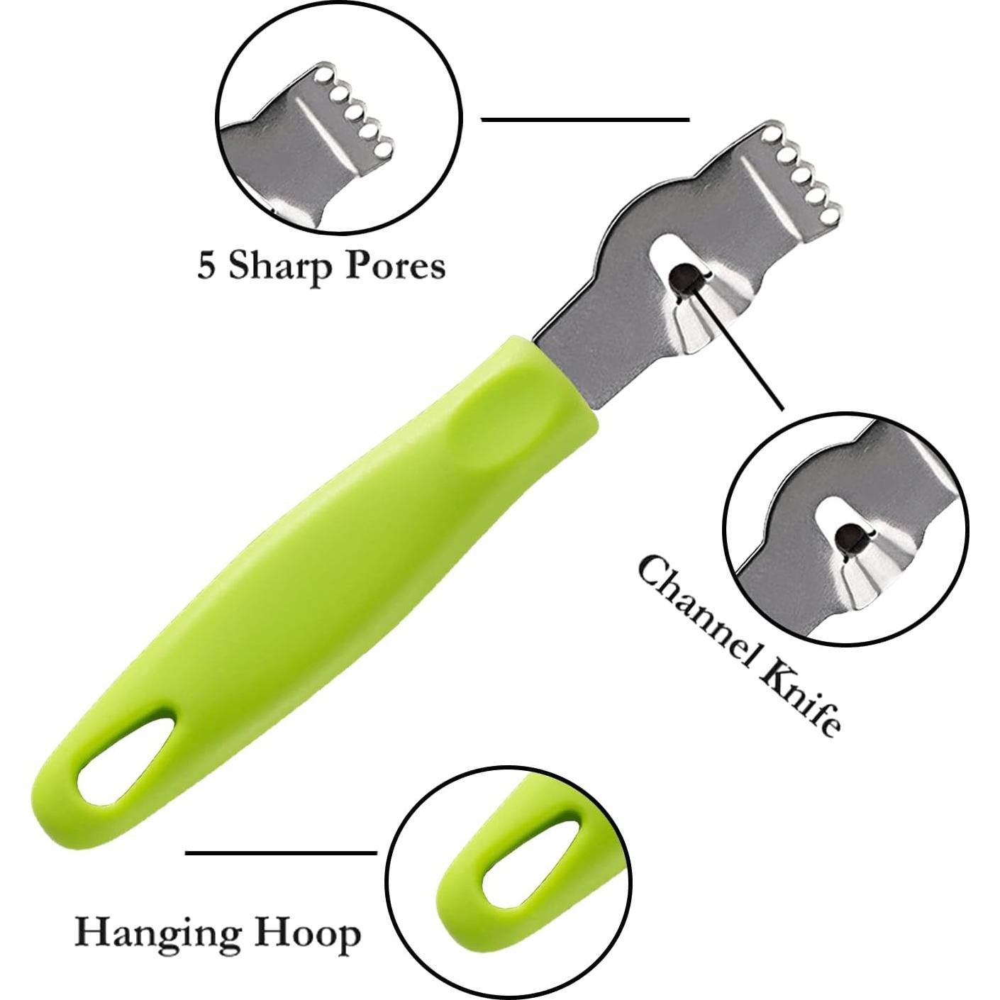 Juego de 3 herramientas de cocina Qusmeiyici - Rallador y pelador de cítricos