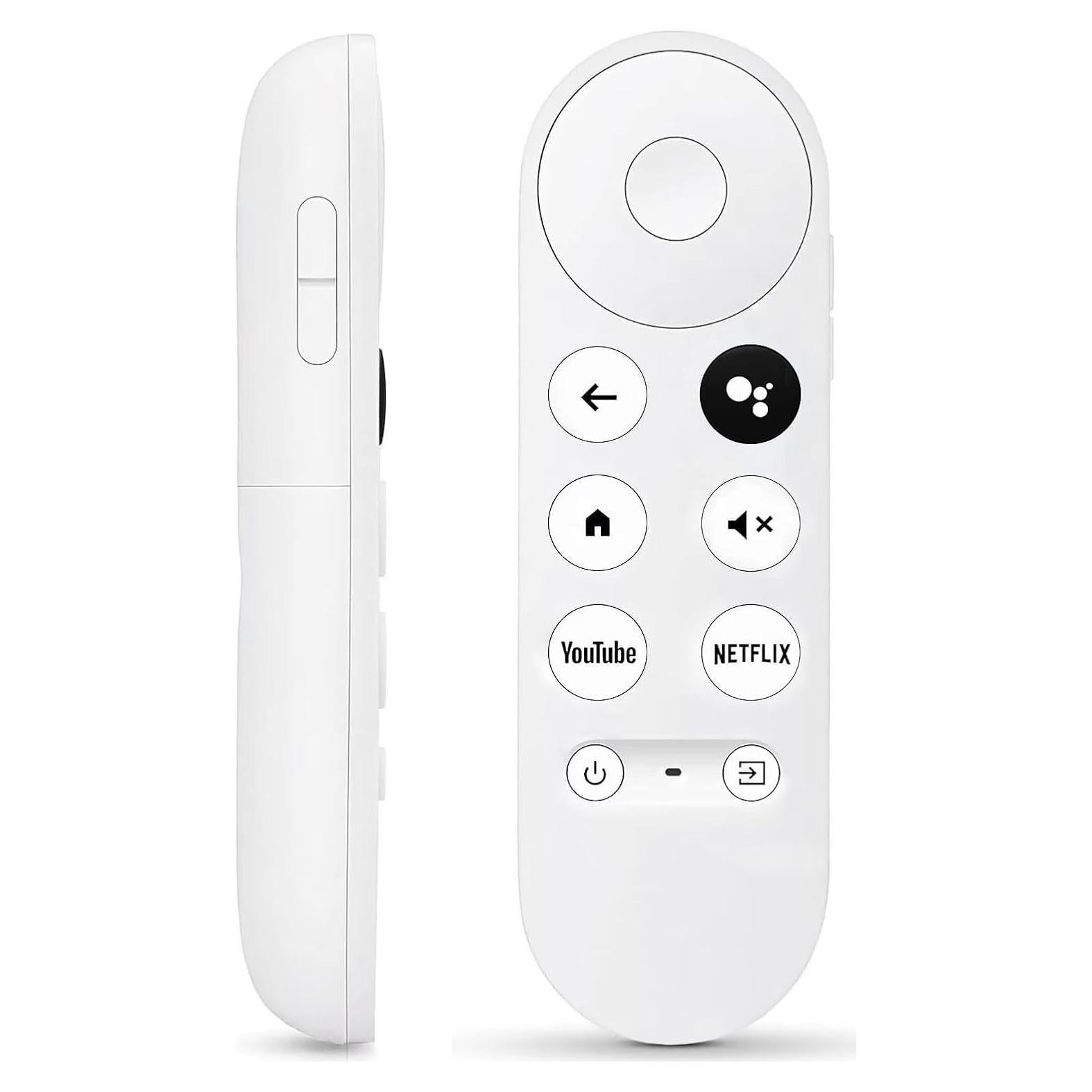 Control Remoto de Voz AieSHOP para Google Chromecast 4K Nieve