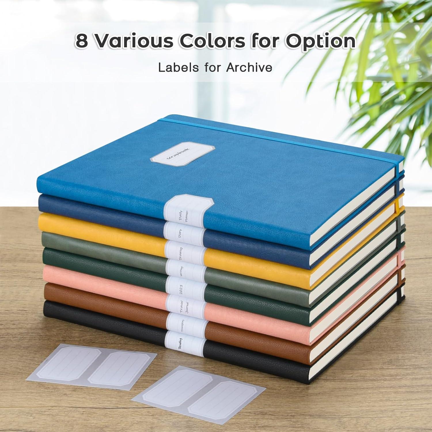 Cuaderno A4 Cuadriculado MALEDEN Tapa Dura Negro 192 Páginas