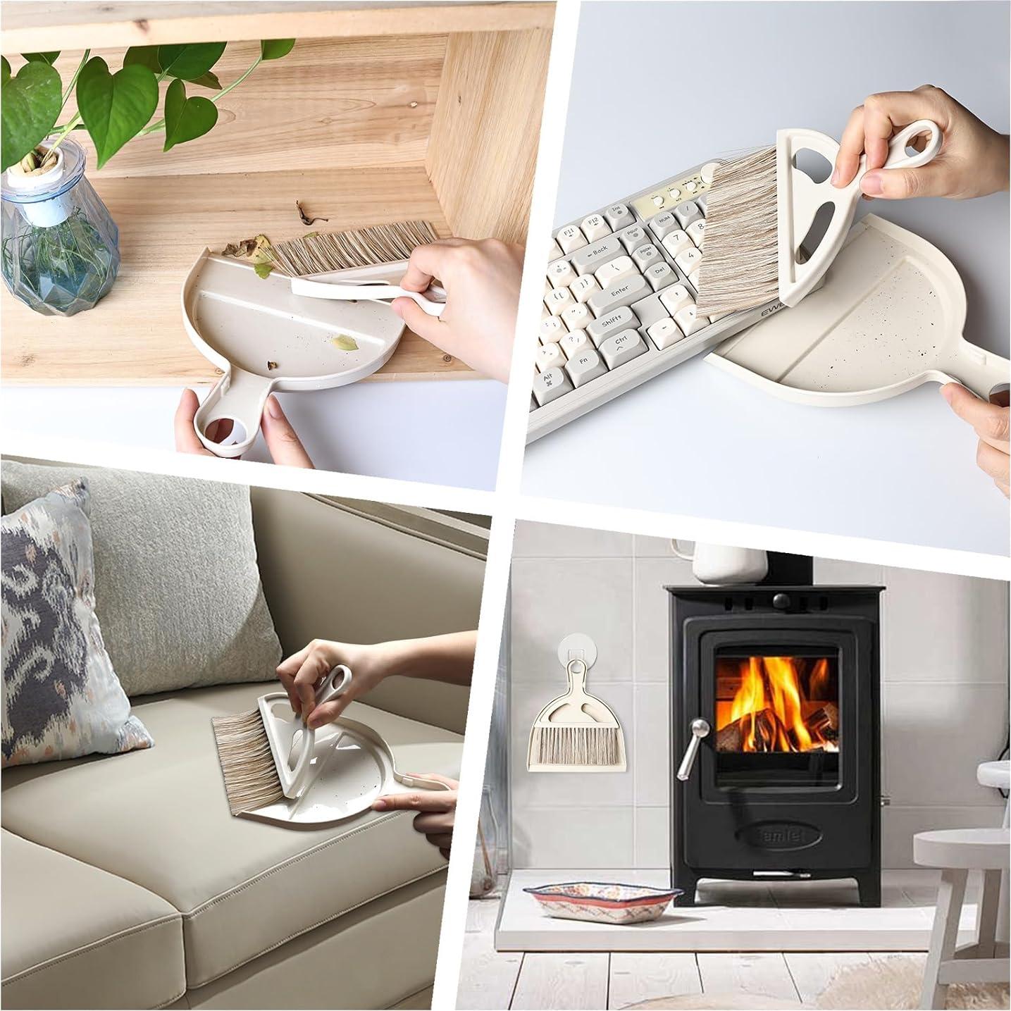 Mini Escoba y Recogedor WDDBHSKN - Compacto y Ergonómico