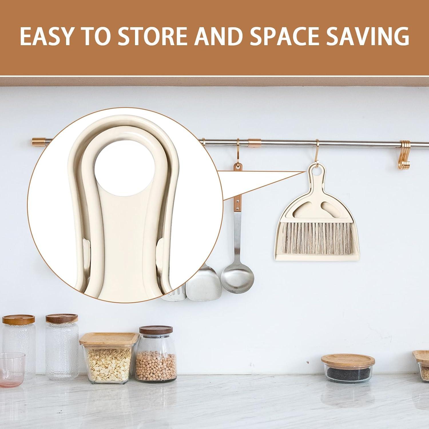 Mini Escoba y Recogedor WDDBHSKN - Compacto y Ergonómico