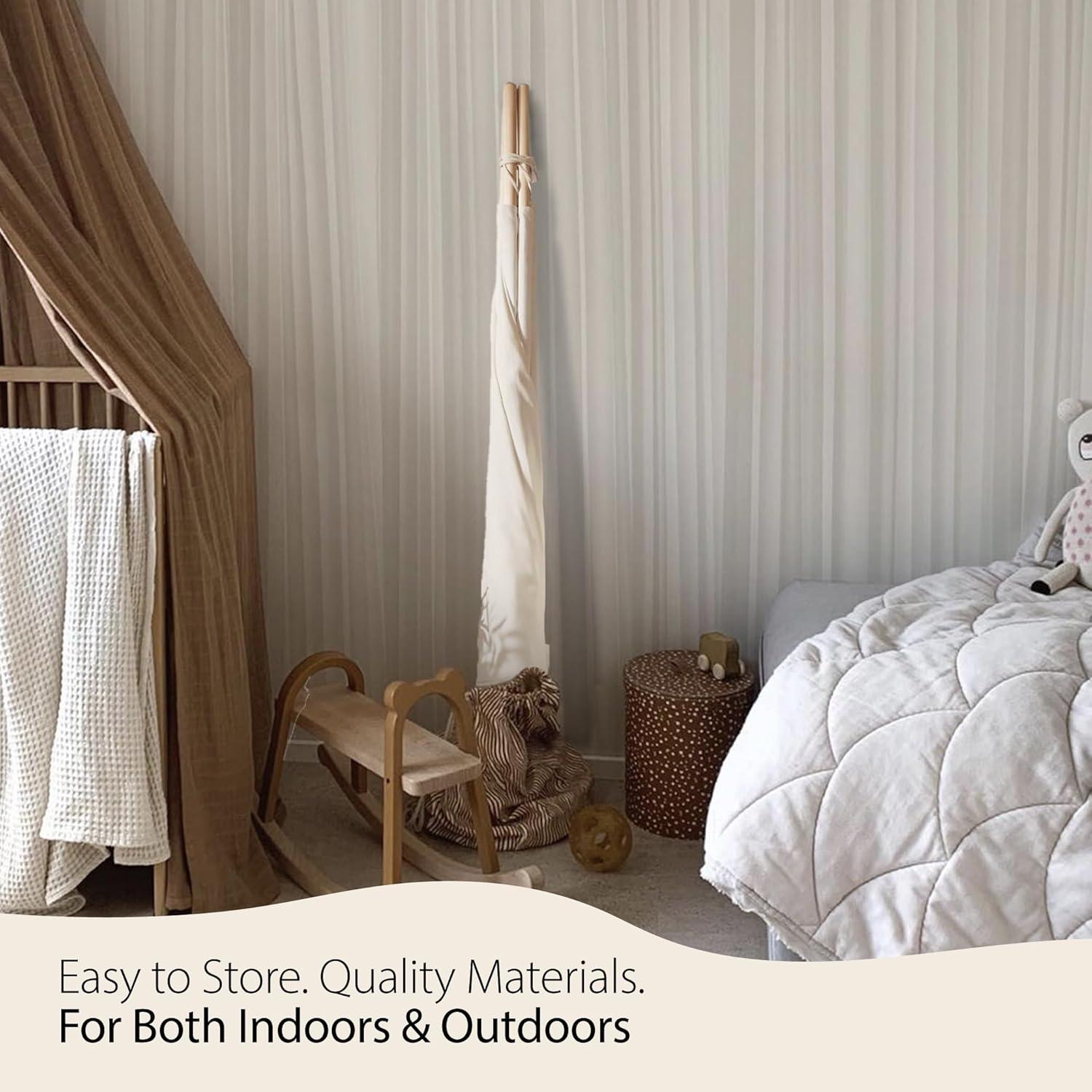 Tienda Teepee Infantil Atlasonix 2.54m Beige - Juego Interior