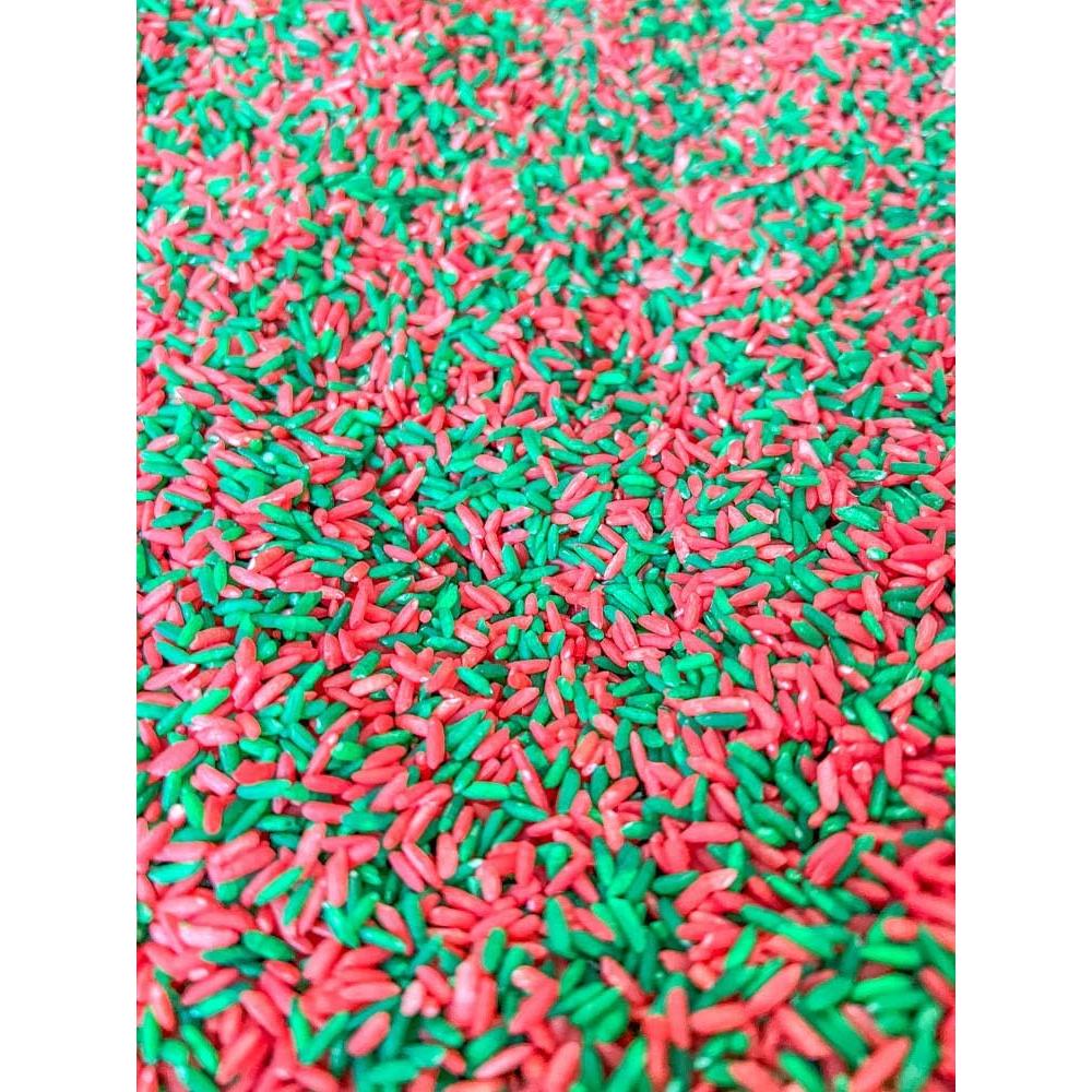 Relleno Sensorial Arroz de Colores Navidad RG - 4 Tazas