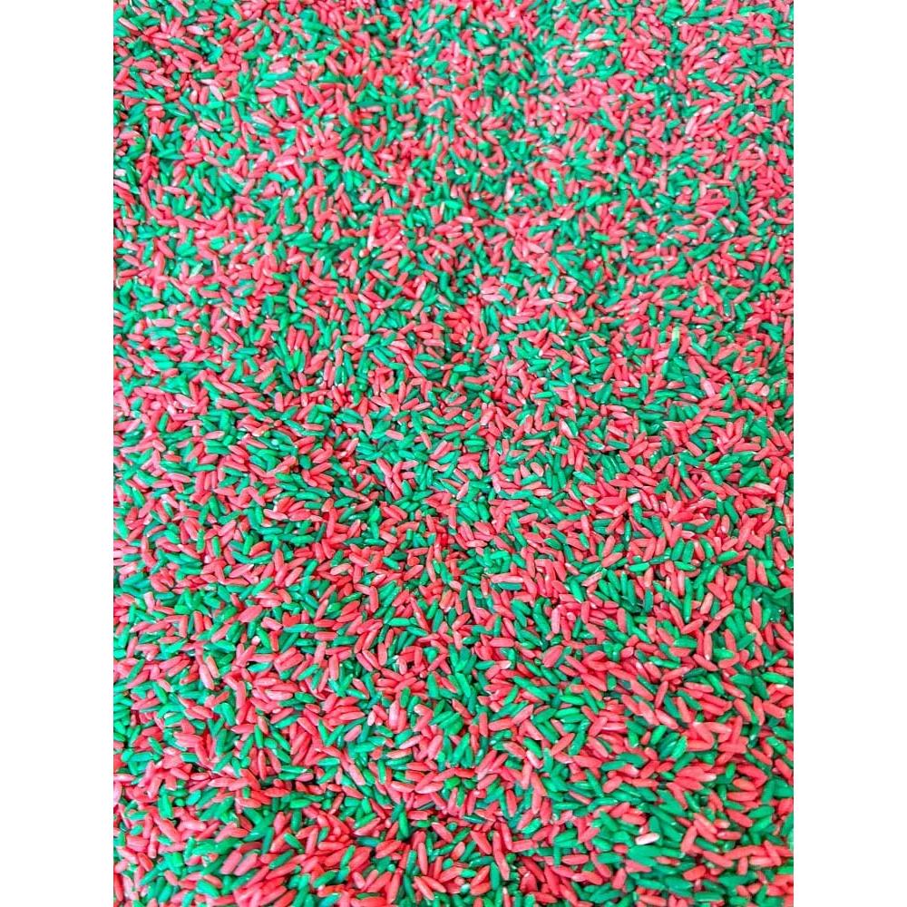 Relleno Sensorial Arroz de Colores Navidad RG - 4 Tazas