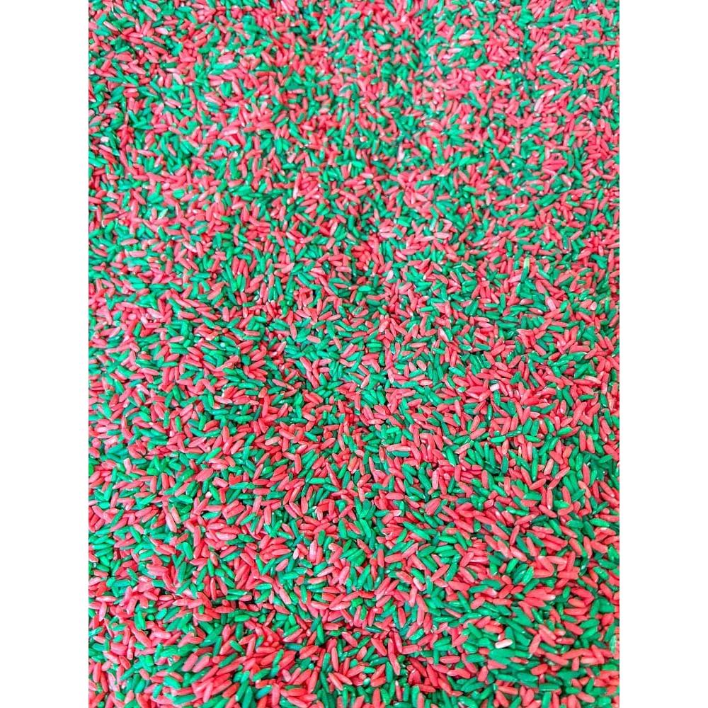 Relleno Sensorial Arroz de Colores Navidad RG - 4 Tazas
