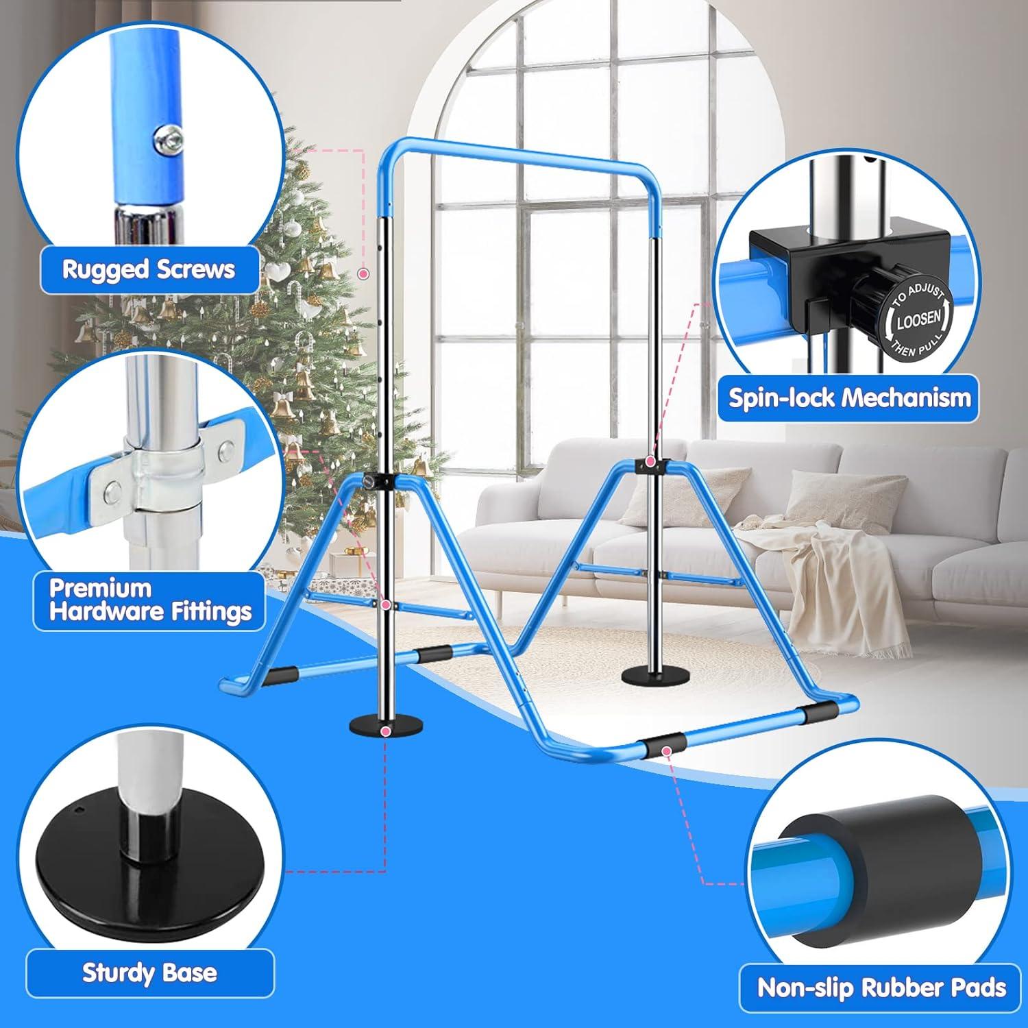 Barras de Gimnasia Slsy Plegables Ajustables para Niños