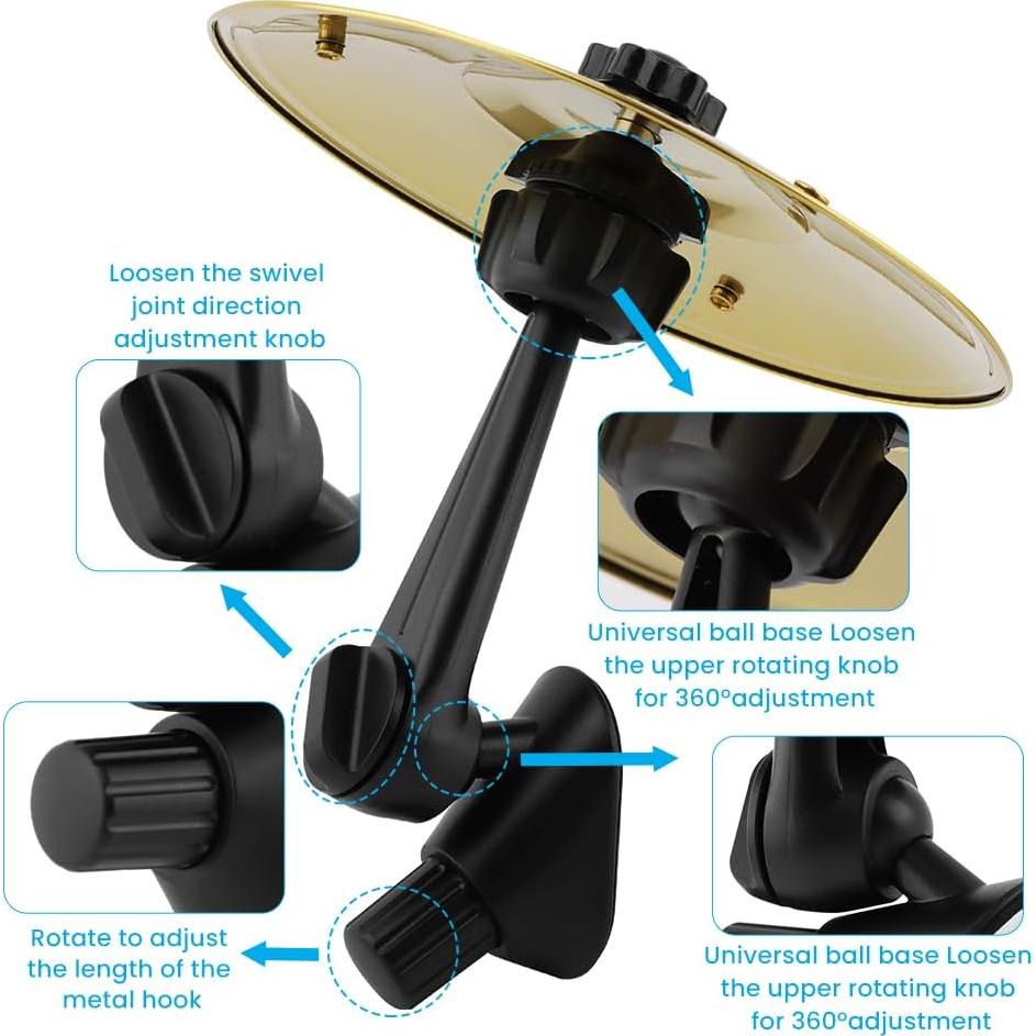 Cymbal de Aire para Automóvil Oro - Mini Platillo Musical