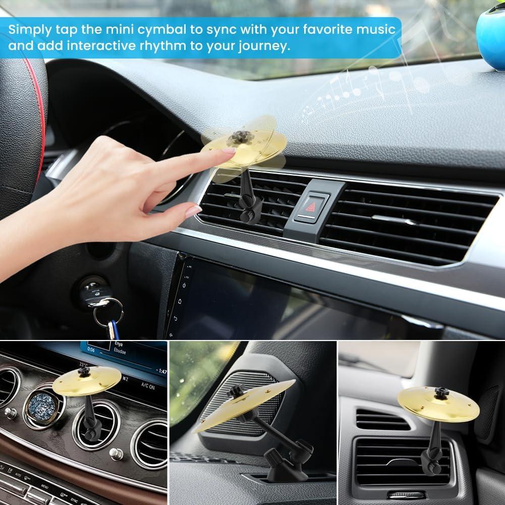 Cymbal de Aire para Automóvil Oro - Mini Platillo Musical