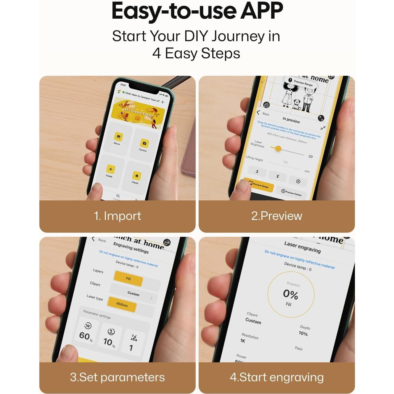 Grabador Láser LaserPecker LP1 Pro Mini Portátil 190g