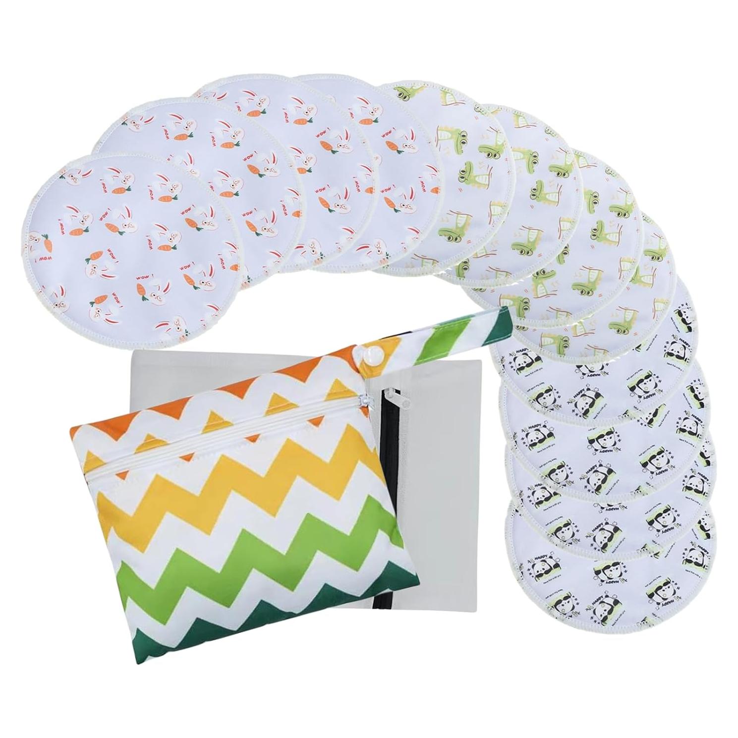 Almohadillas de Lactancia Reutilizables Soothe - 12 Piezas de Bambú