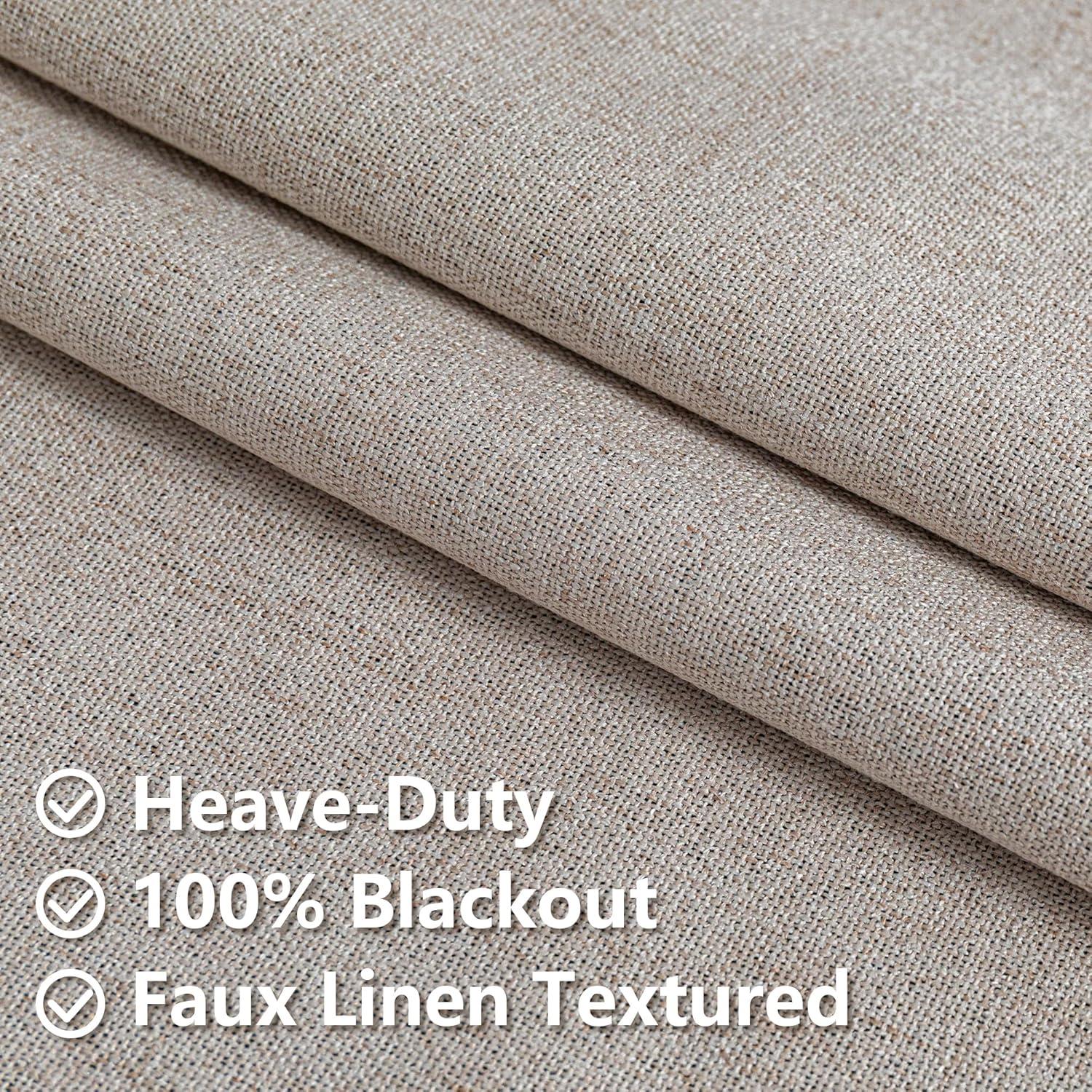 Cortinas Beige Blackout RainCharm 132x183 cm 2 Paneles Aislantes