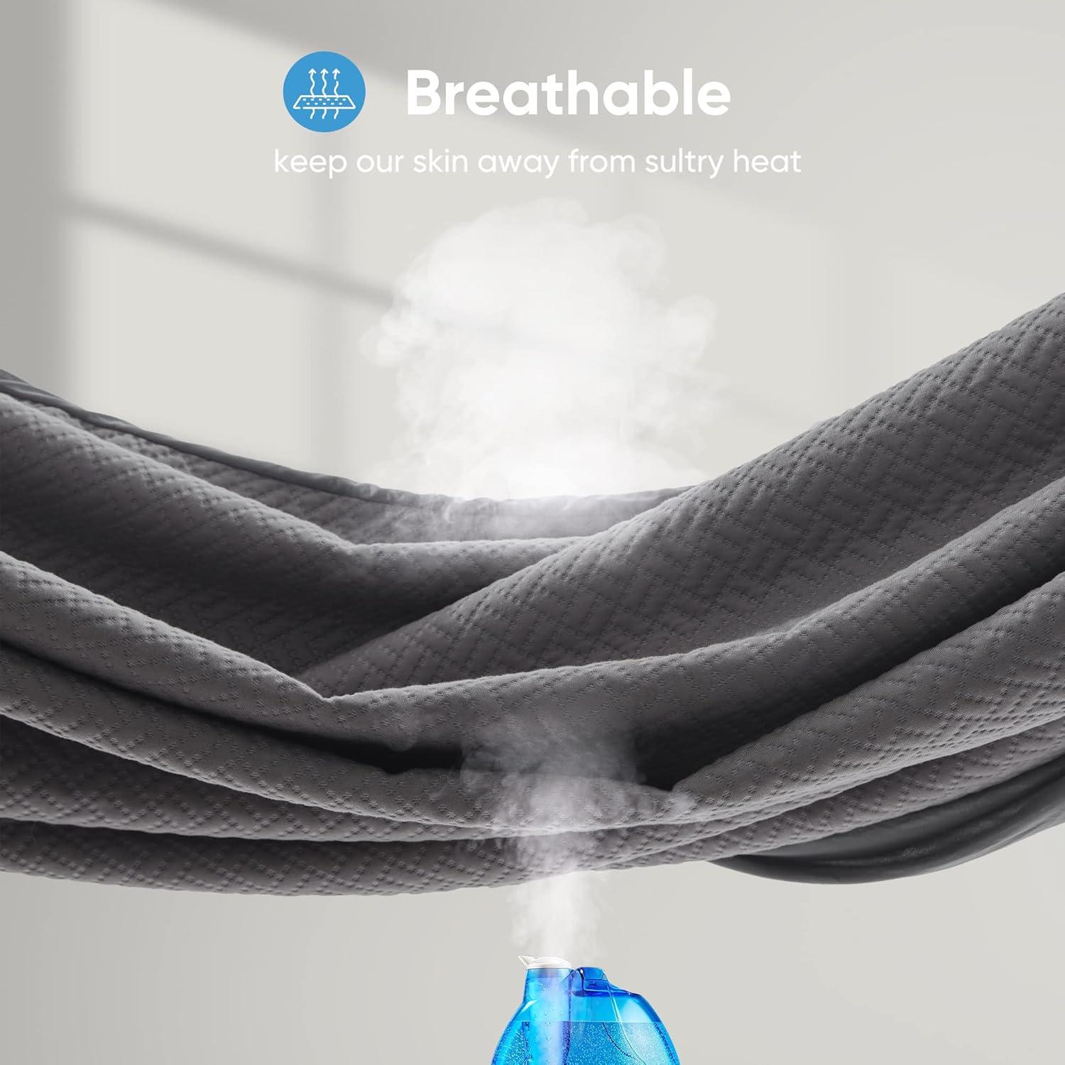 Protector de Colchón Hanherry Individual 100% Impermeable Gris