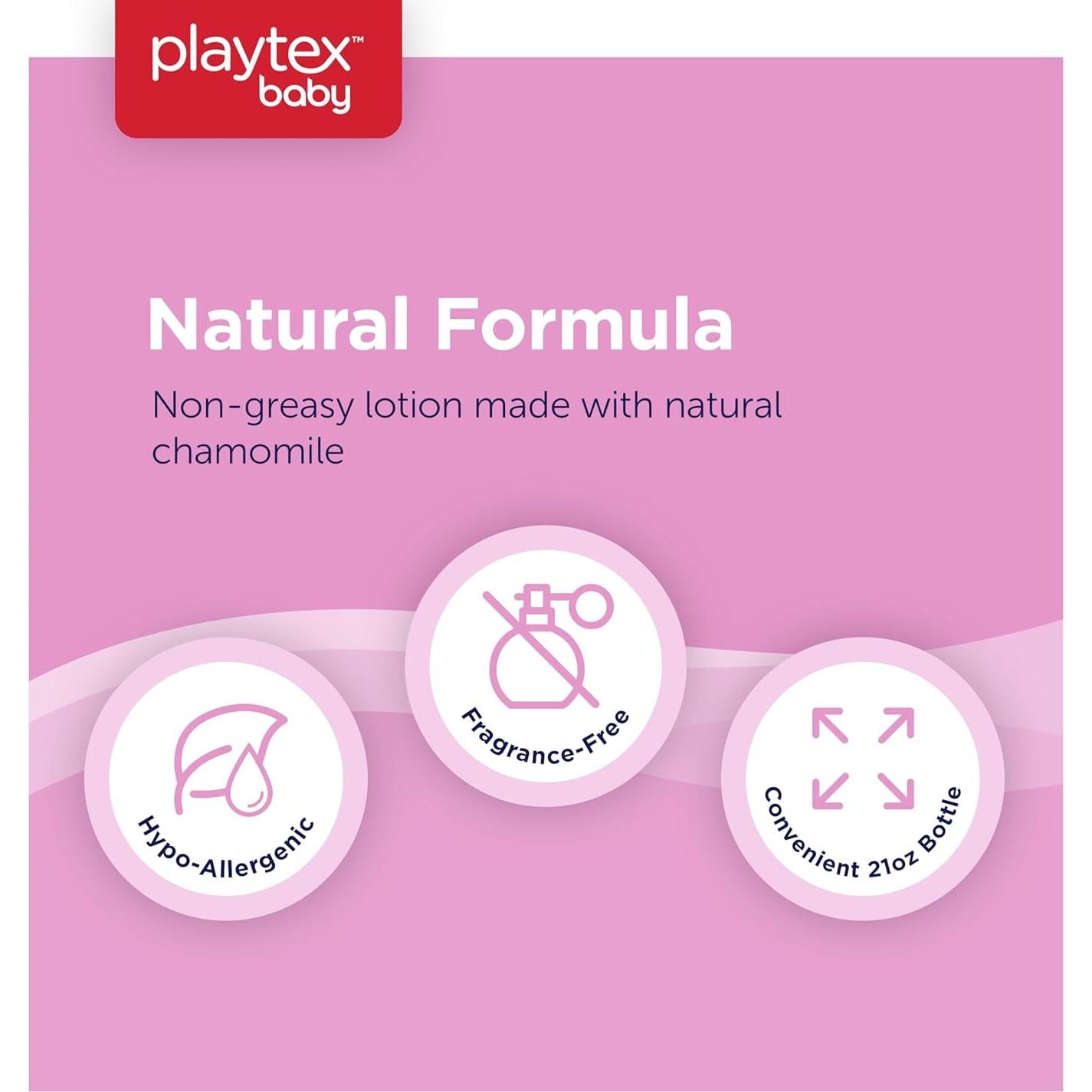 Loción para Bebés Playtex 21 oz, Suave y Calmante, Paquete de 3