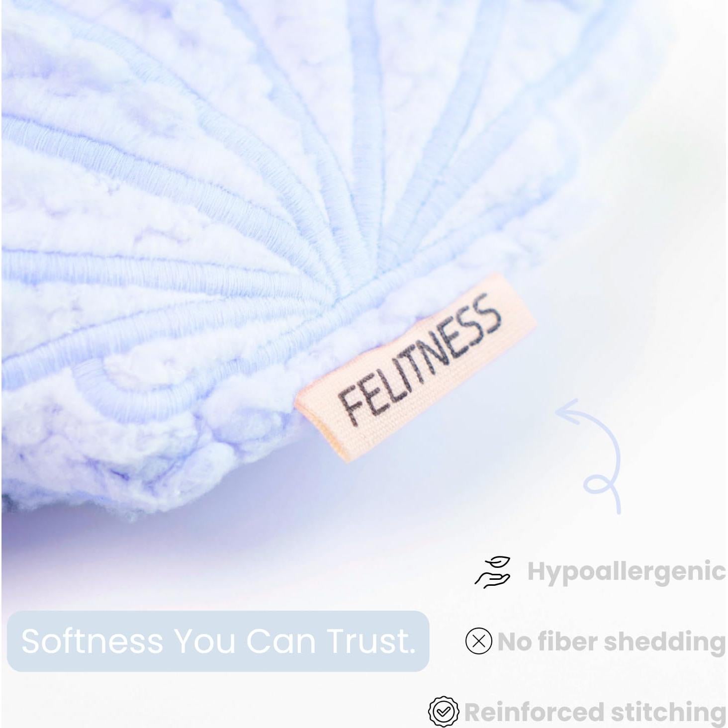 Sostenedor de Chupete Felitness Sherpa Azul Hipoalergénico