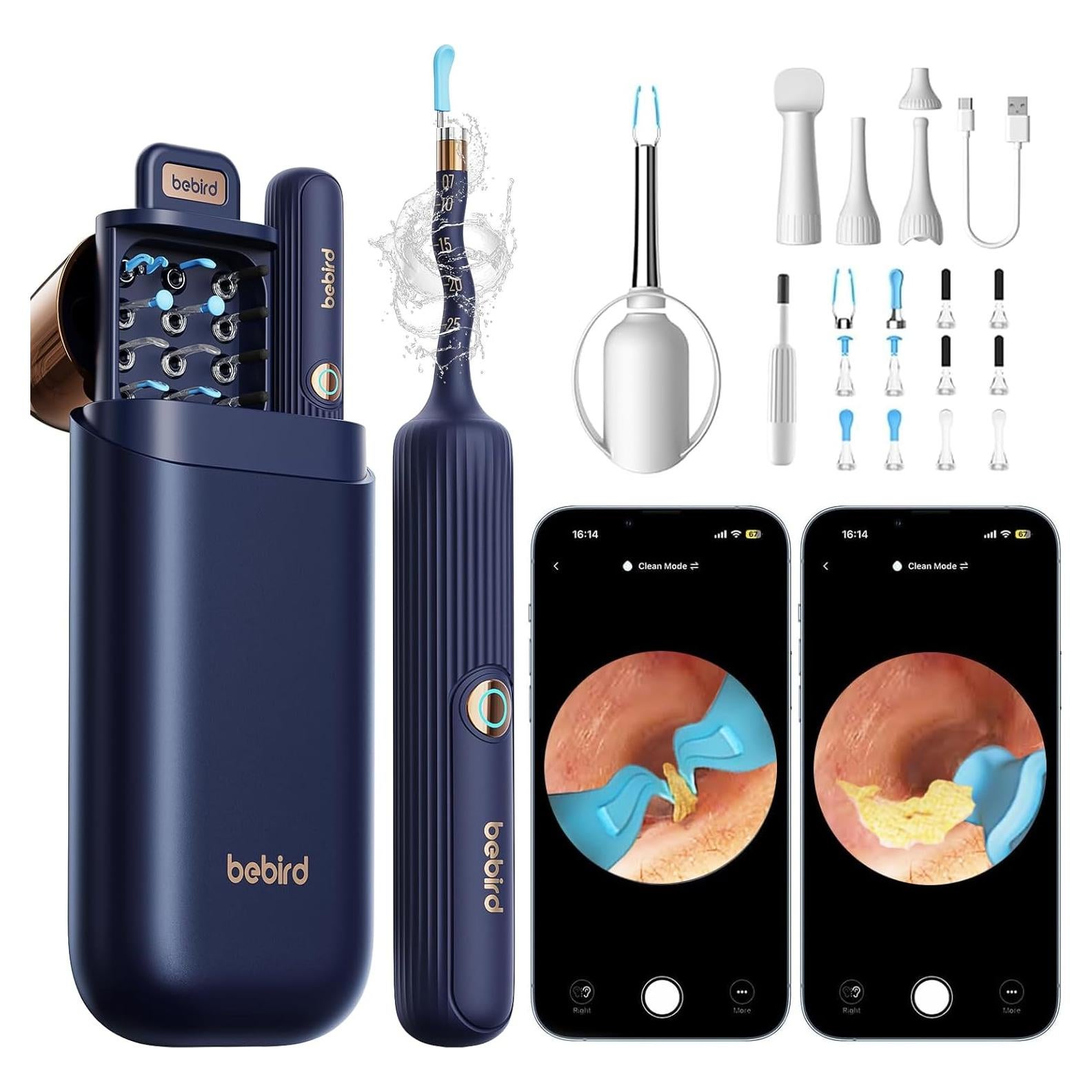 Kit de Limpieza de Oídos Yumika con Cámara HD y Pinzas