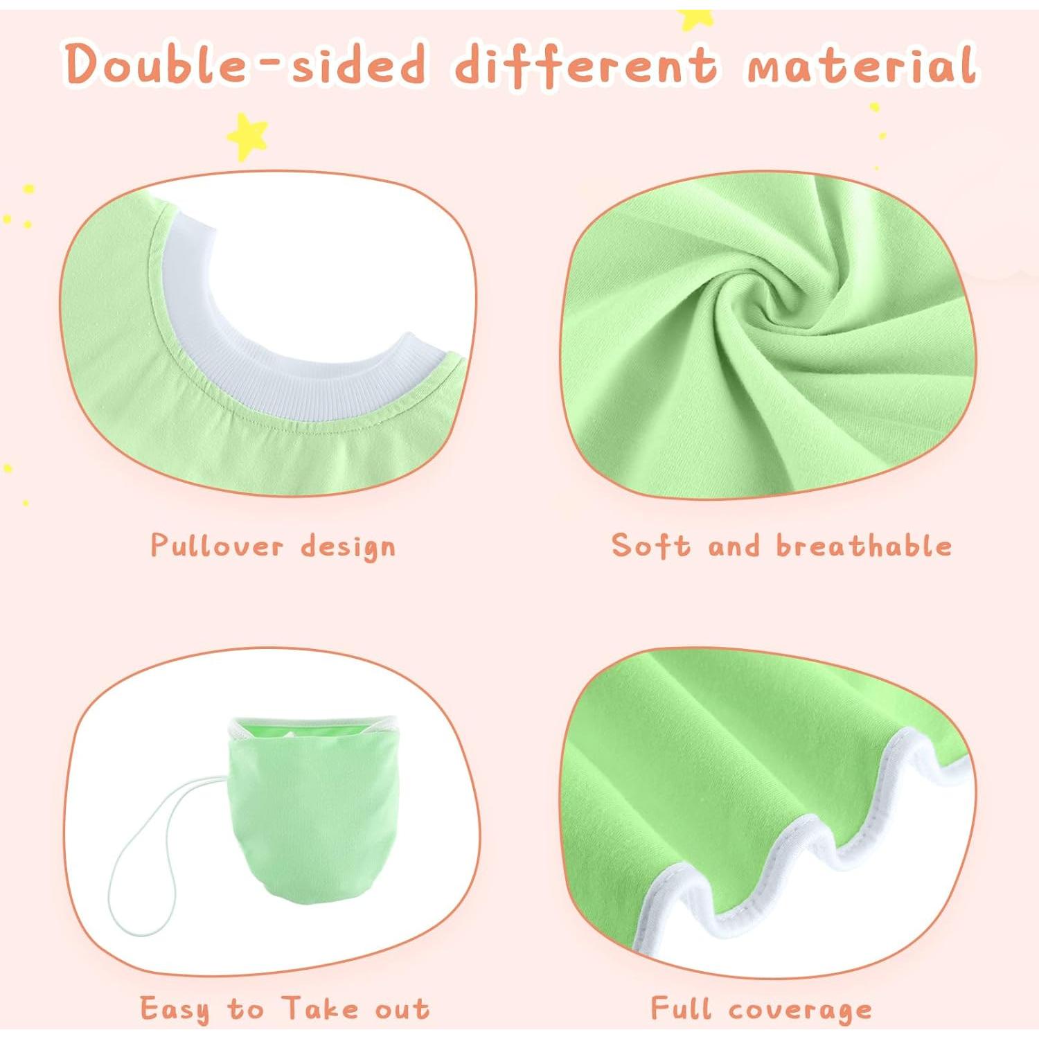 Baberos de Toalla Newwiee 5 Pcs para Bebé Unisex Absorbentes