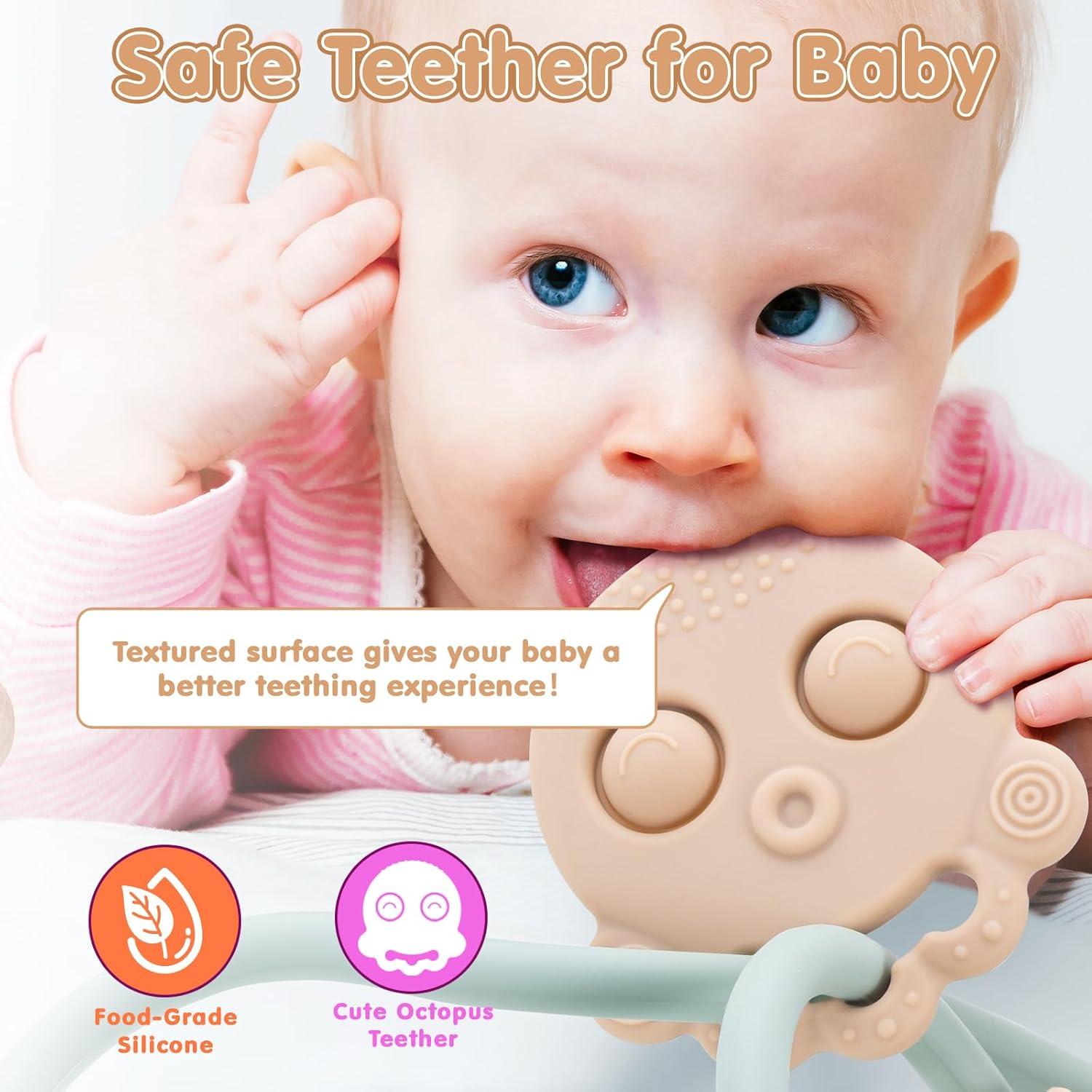 Juguete de Dentición para Bebés Happi2U Verde con Ventosa