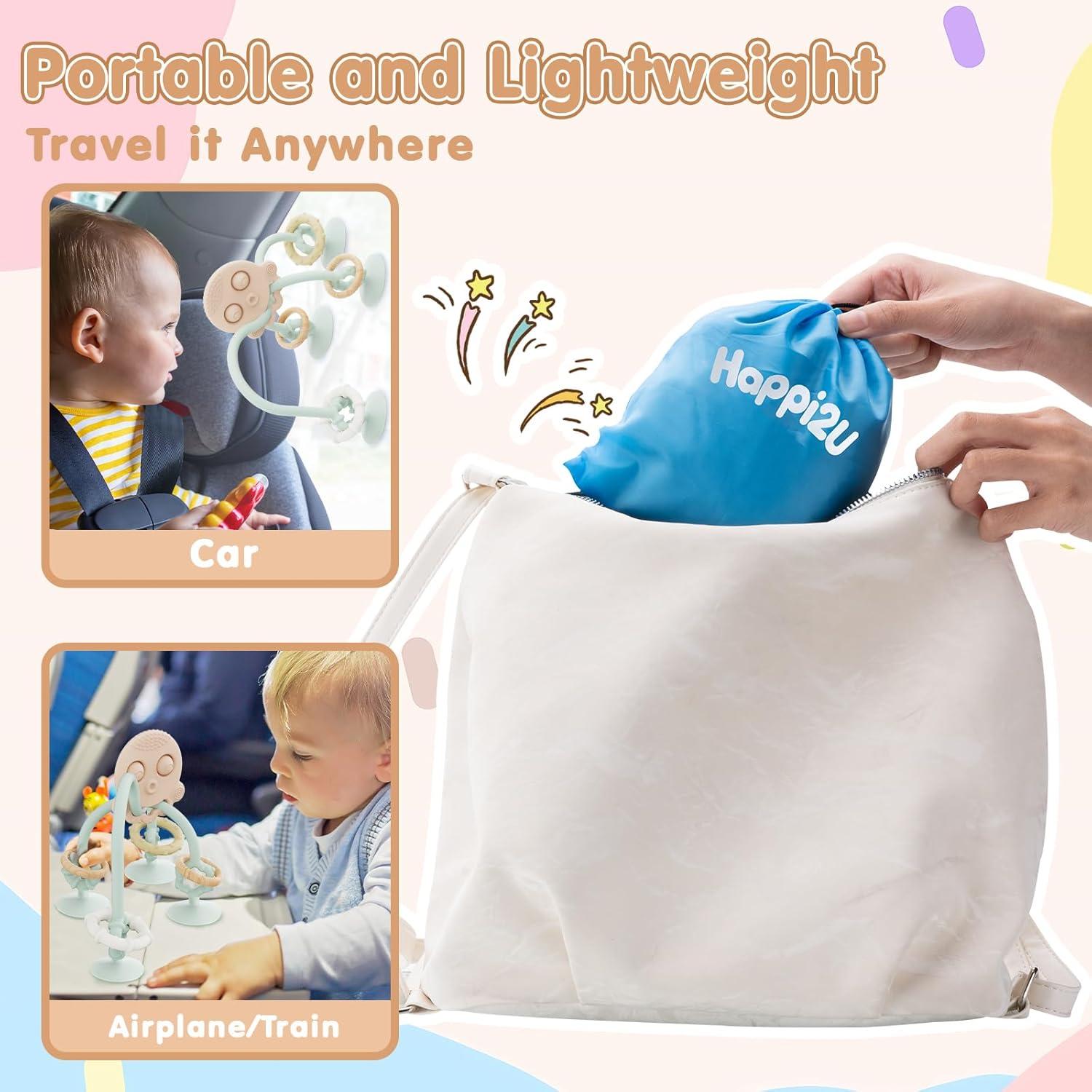 Juguete de Dentición para Bebés Happi2U Verde con Ventosa