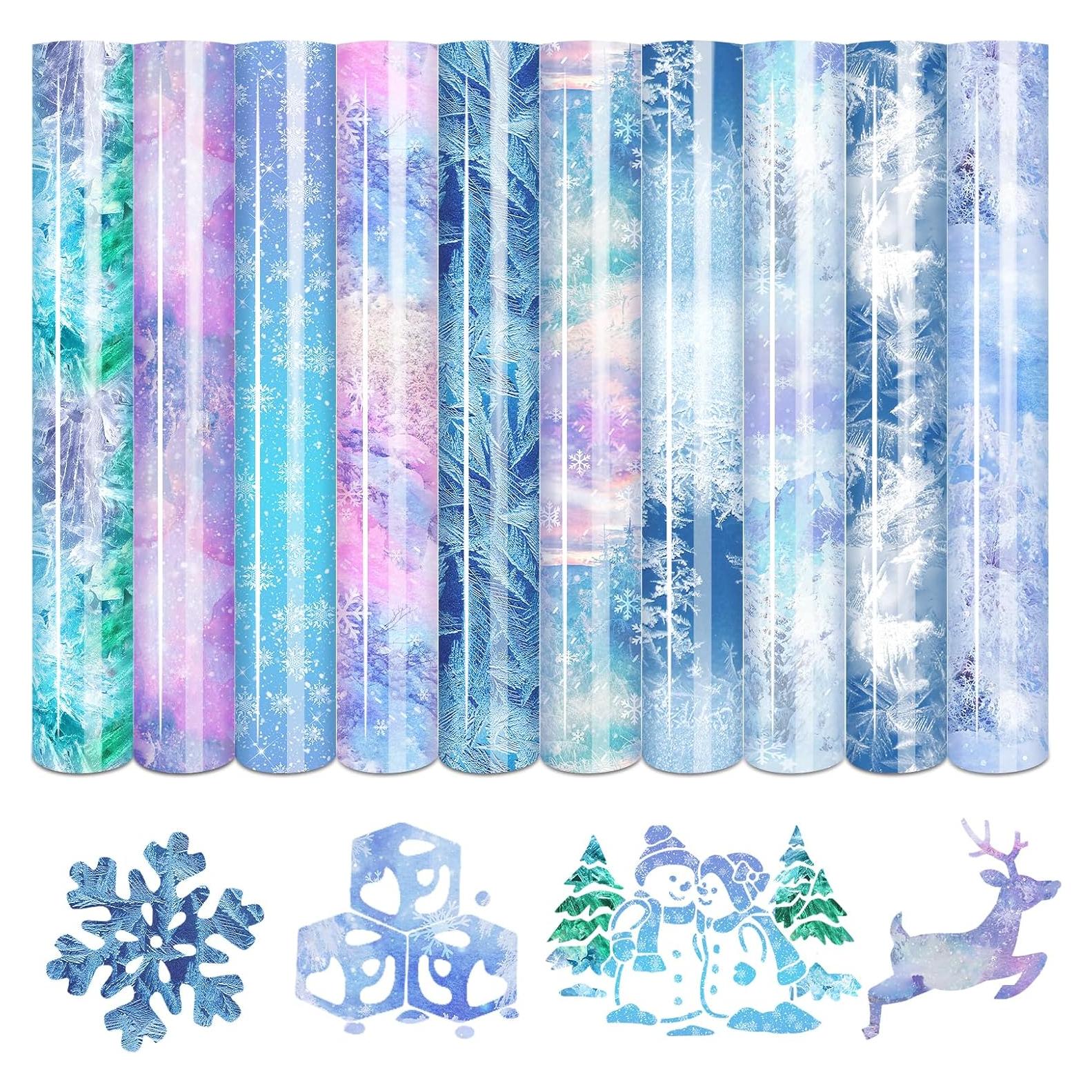 Vinilo de Transferencia de Calor Tintnut Copo de Nieve 10 Hojas 30.48x25.4cm