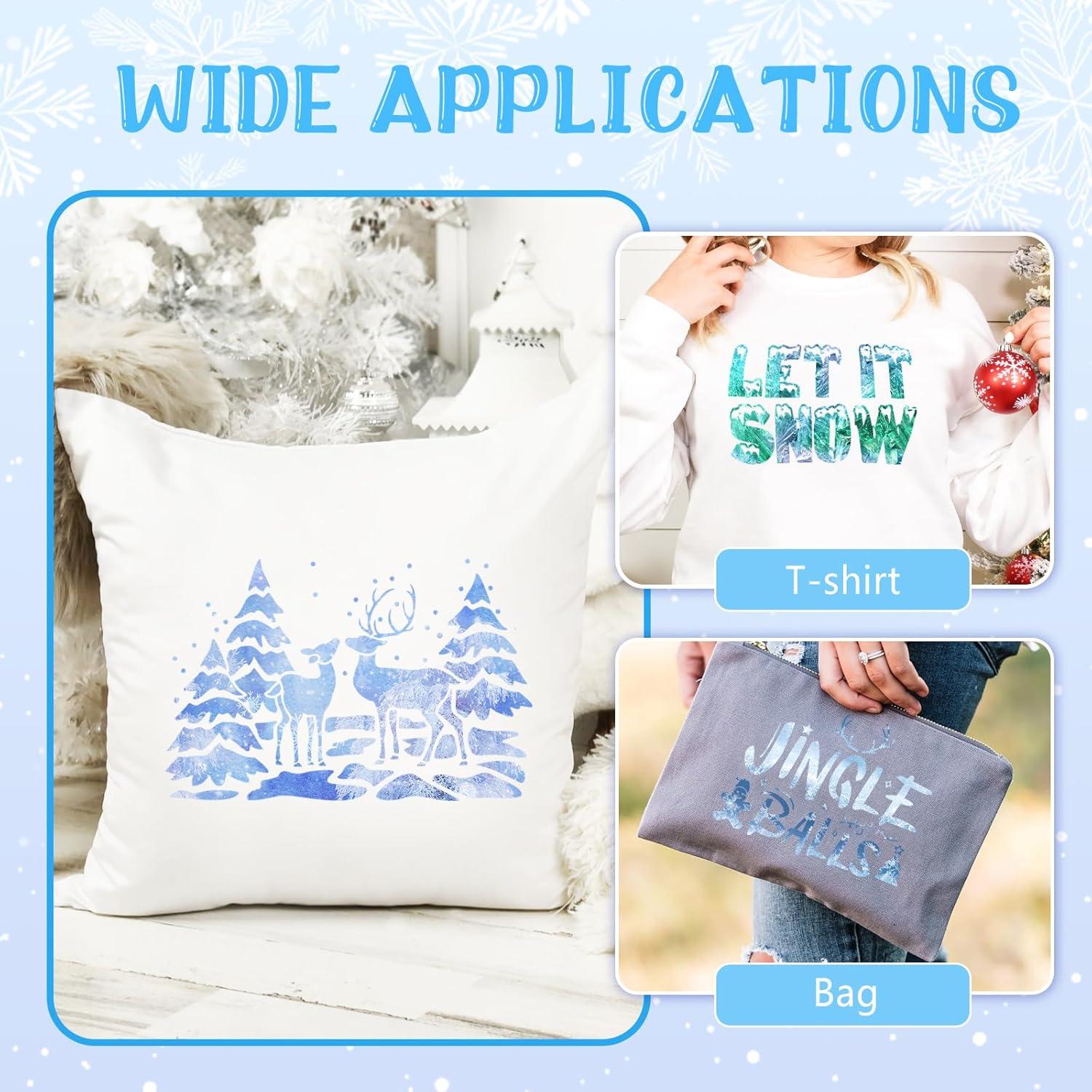 Vinilo de Transferencia de Calor Tintnut Copo de Nieve 10 Hojas 30.48x25.4cm