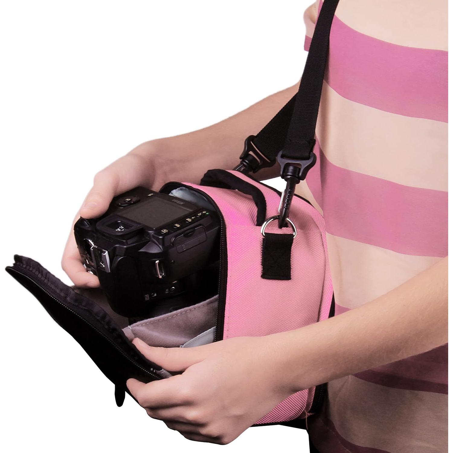 Bolsa de Transporte Vangoddy Laurel Rosa Bebé para Cámaras Kodak