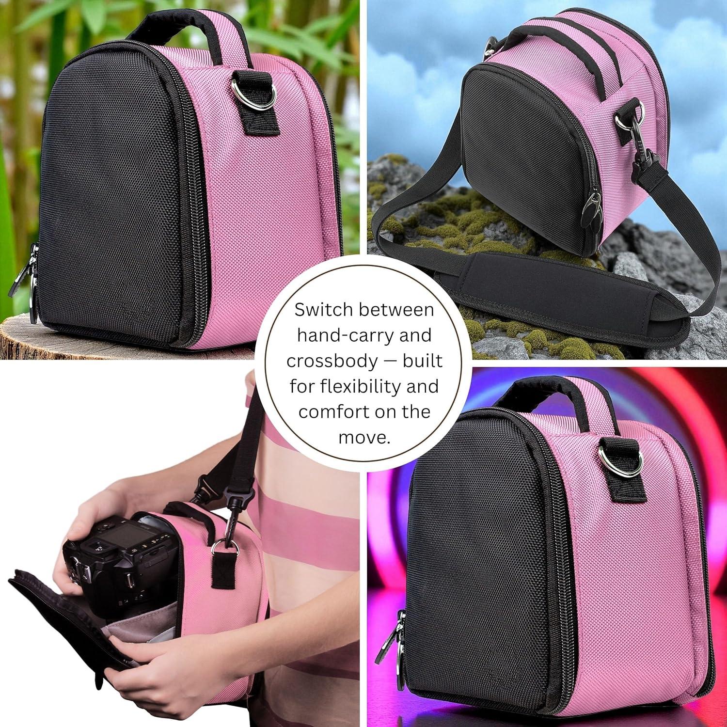 Bolsa de Transporte Vangoddy Laurel Rosa Bebé para Cámaras Kodak