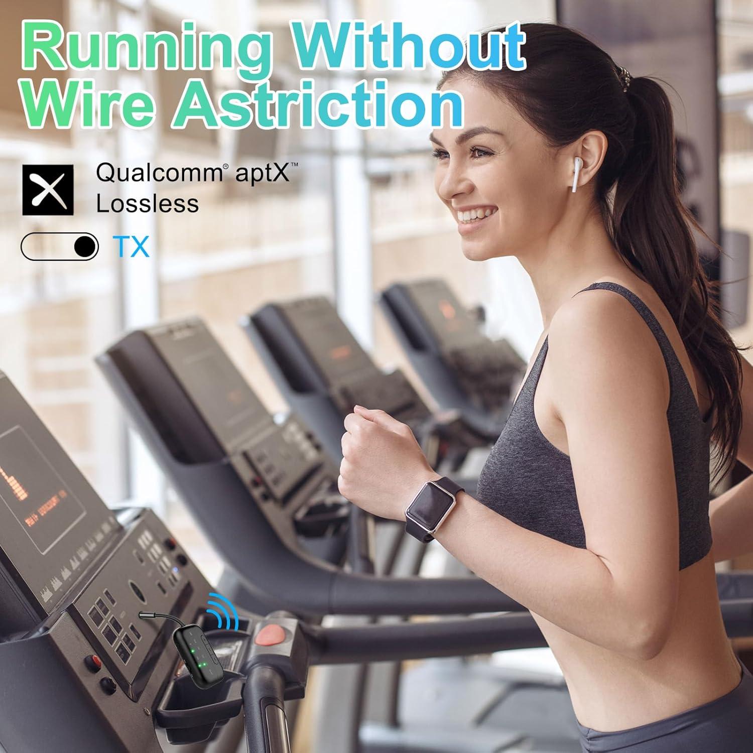 Transmisor Receptor Bluetooth 5.4 Beeitzie B101 2-en-1 AUX