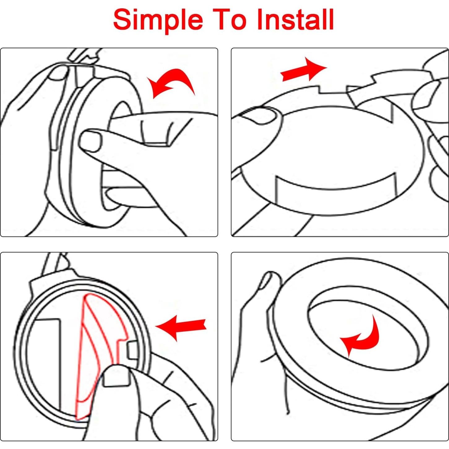 Almohadillas de Reemplazo Bose QC35 QC25 QC15 - Espuma Memoria